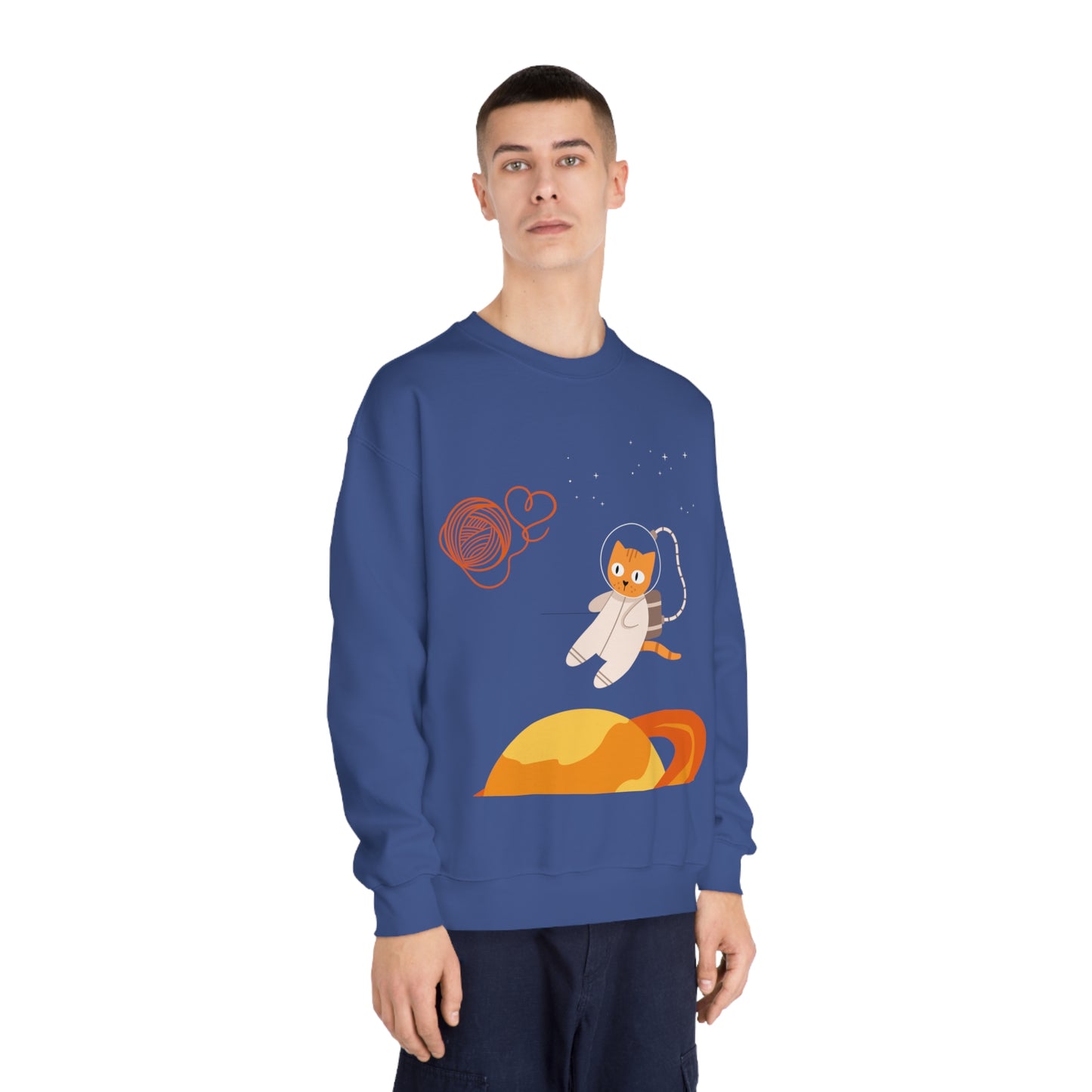 Lost in the Galaxy Sweatshirt – Cat in Space Crew Neck