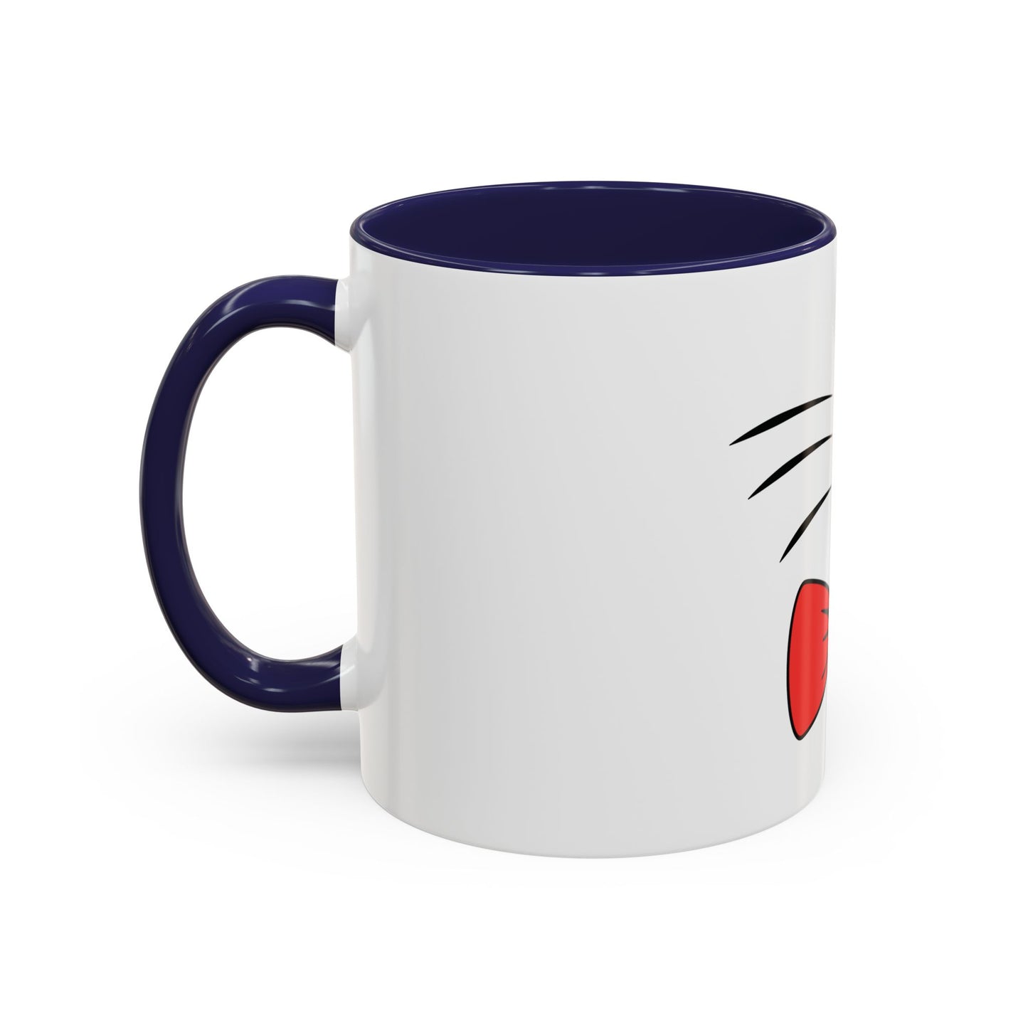 Whisker Sipper Cat Mug – Two-Tone Coffee Cup with Whisker Design