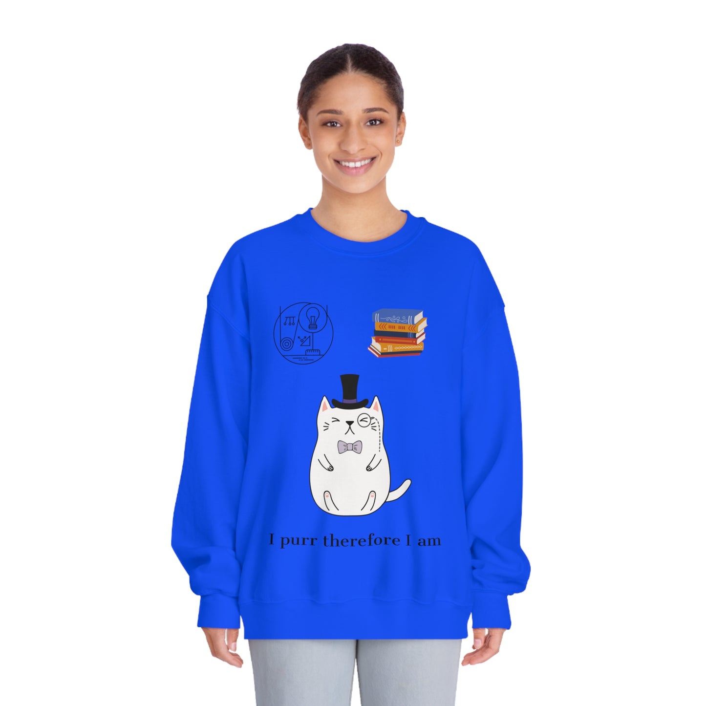 The Purrlosopher Sweatshirt – Cat Philosopher Crew Neck
