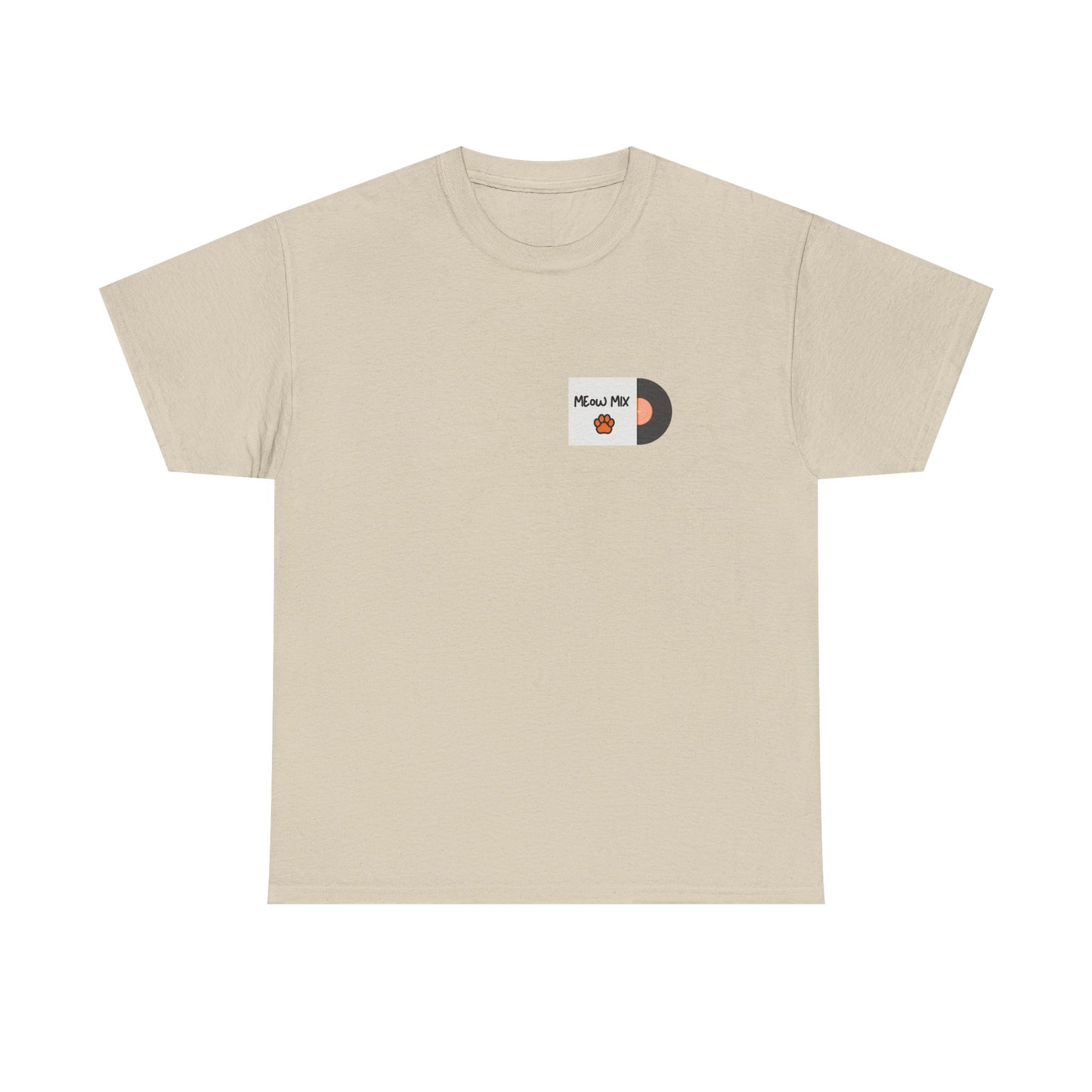 Meow Mix T-Shirt – Cat on Record Player Music Tee