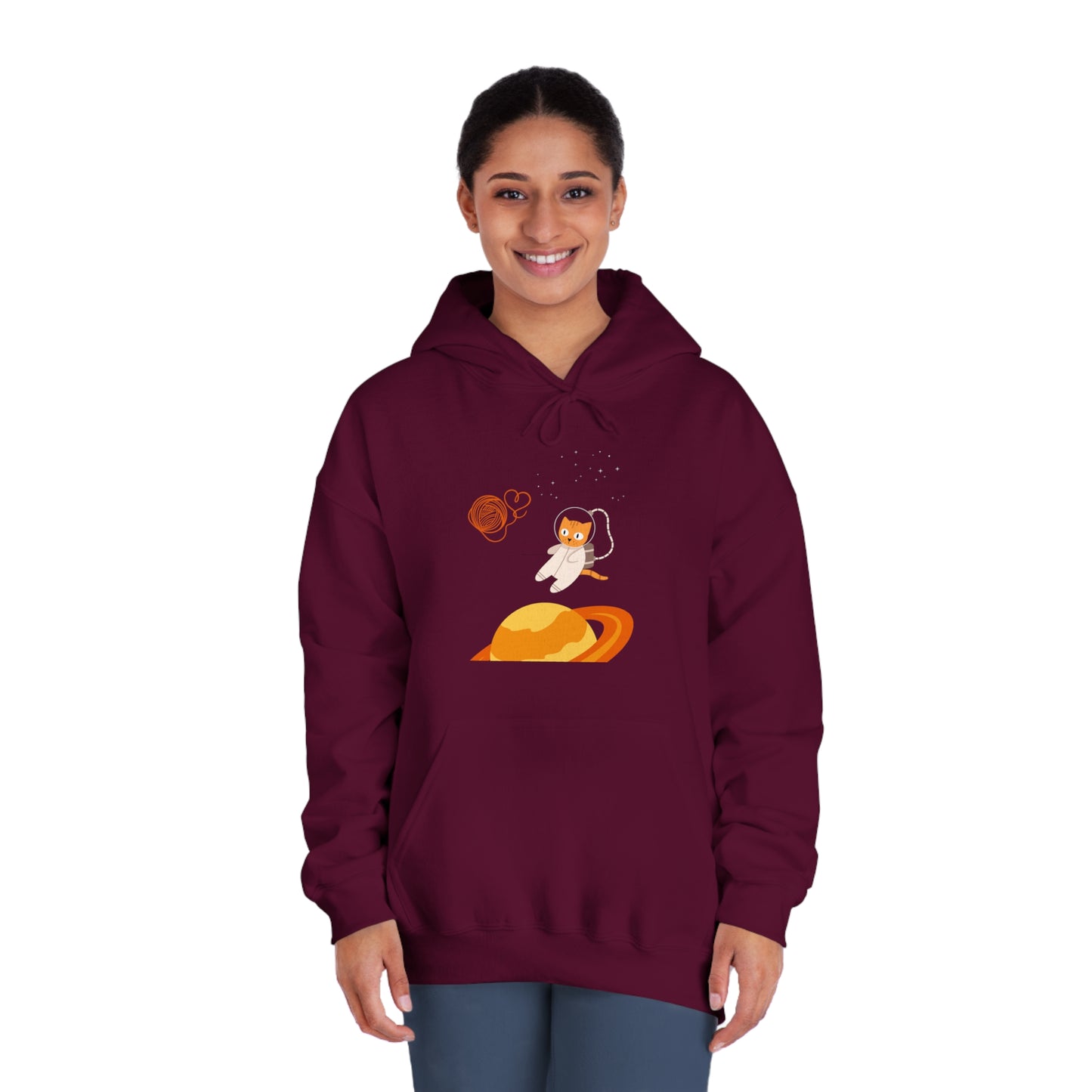 Lost in the Galaxy Hoodie – Space Cat-Inspired Sweatshirt