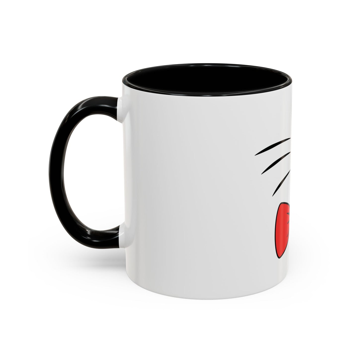 Whisker Sipper Cat Mug – Two-Tone Coffee Cup with Whisker Design
