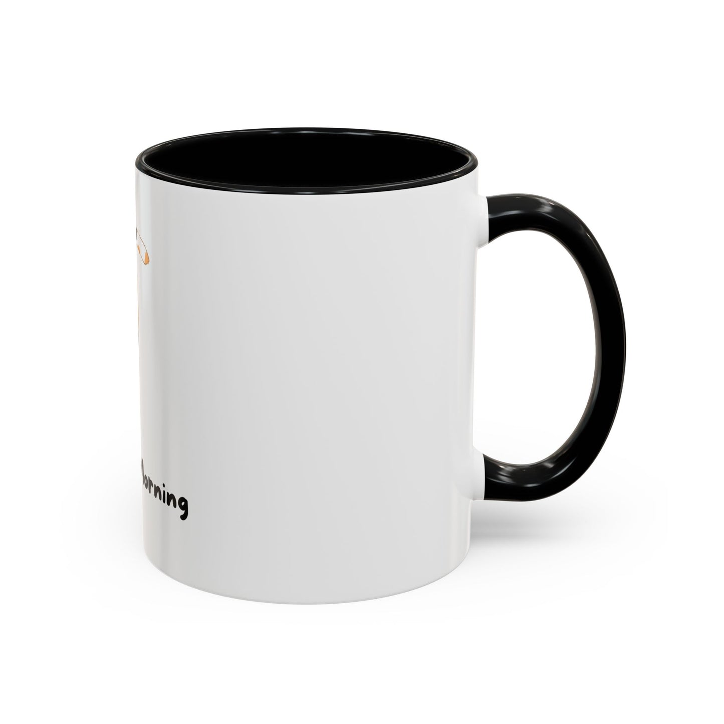 Purrfect Morning Cat Mug – Two-Tone Coffee Cup for Cat Lovers