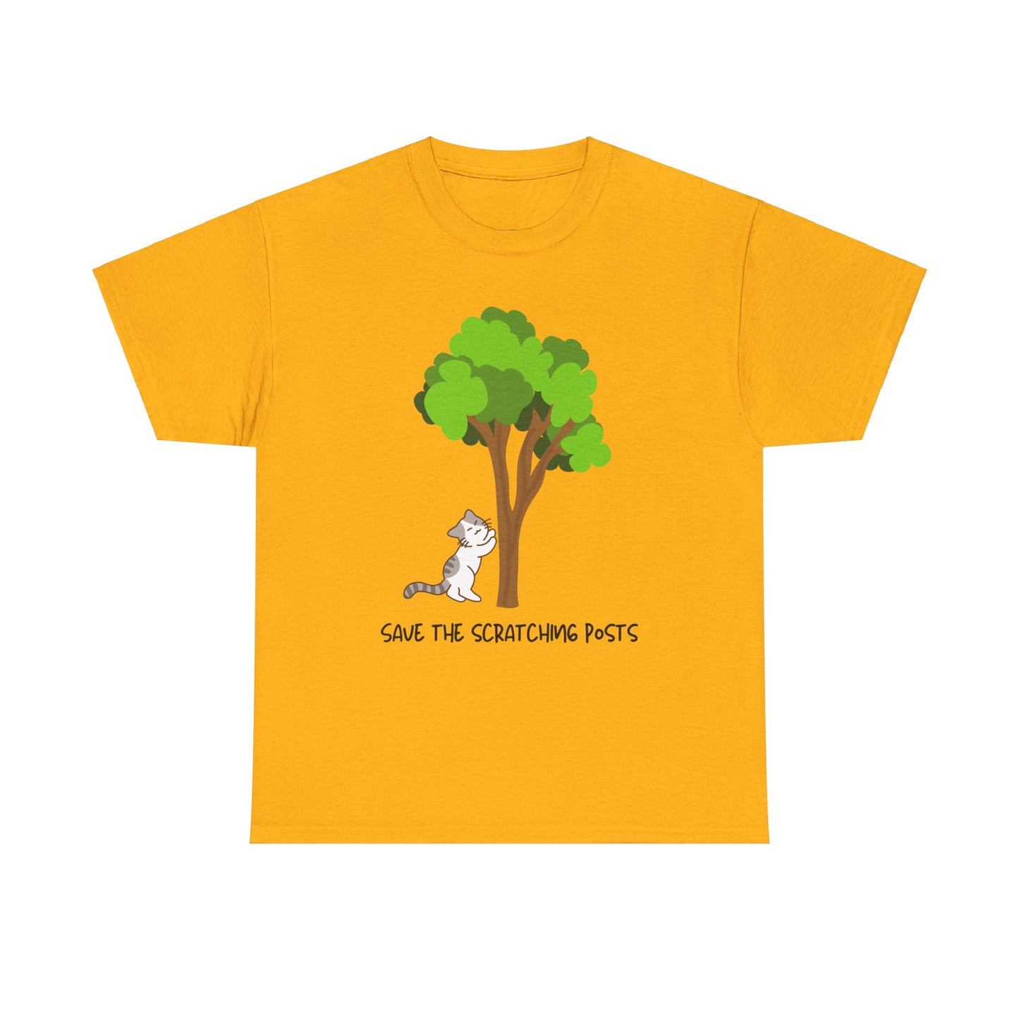 Tree Scratcher T-Shirt – Cat + Nature Lovers Earth Day Tee