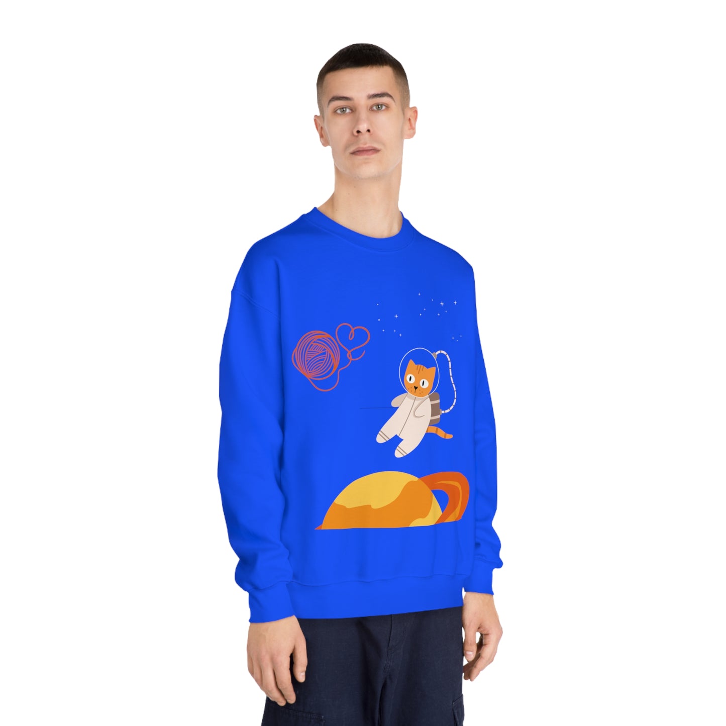 Lost in the Galaxy Sweatshirt – Cat in Space Crew Neck