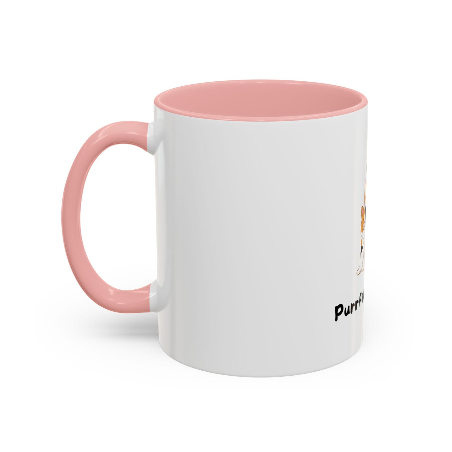 Purrfect Morning Cat Mug – Two-Tone Coffee Cup for Cat Lovers