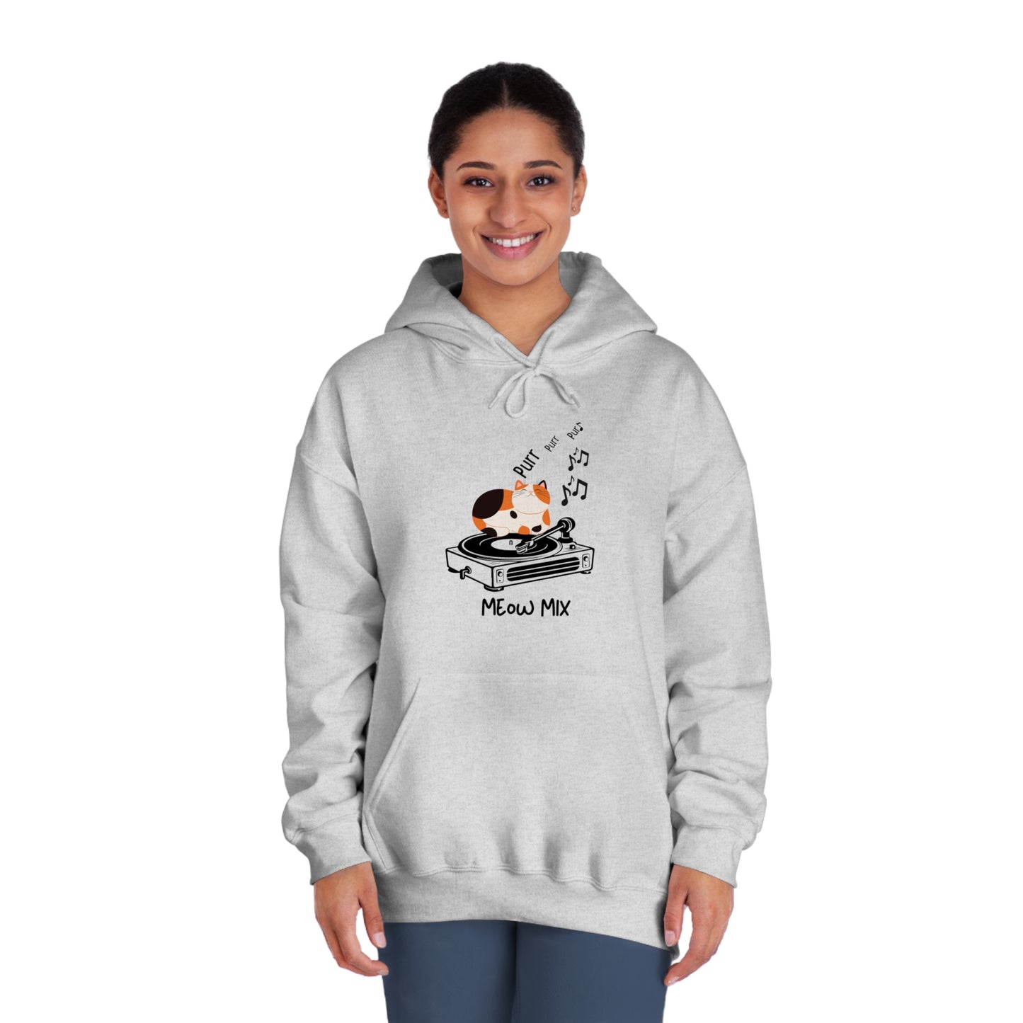Meow Mix Hoodie – Cat + Music Lover Sweatshirt