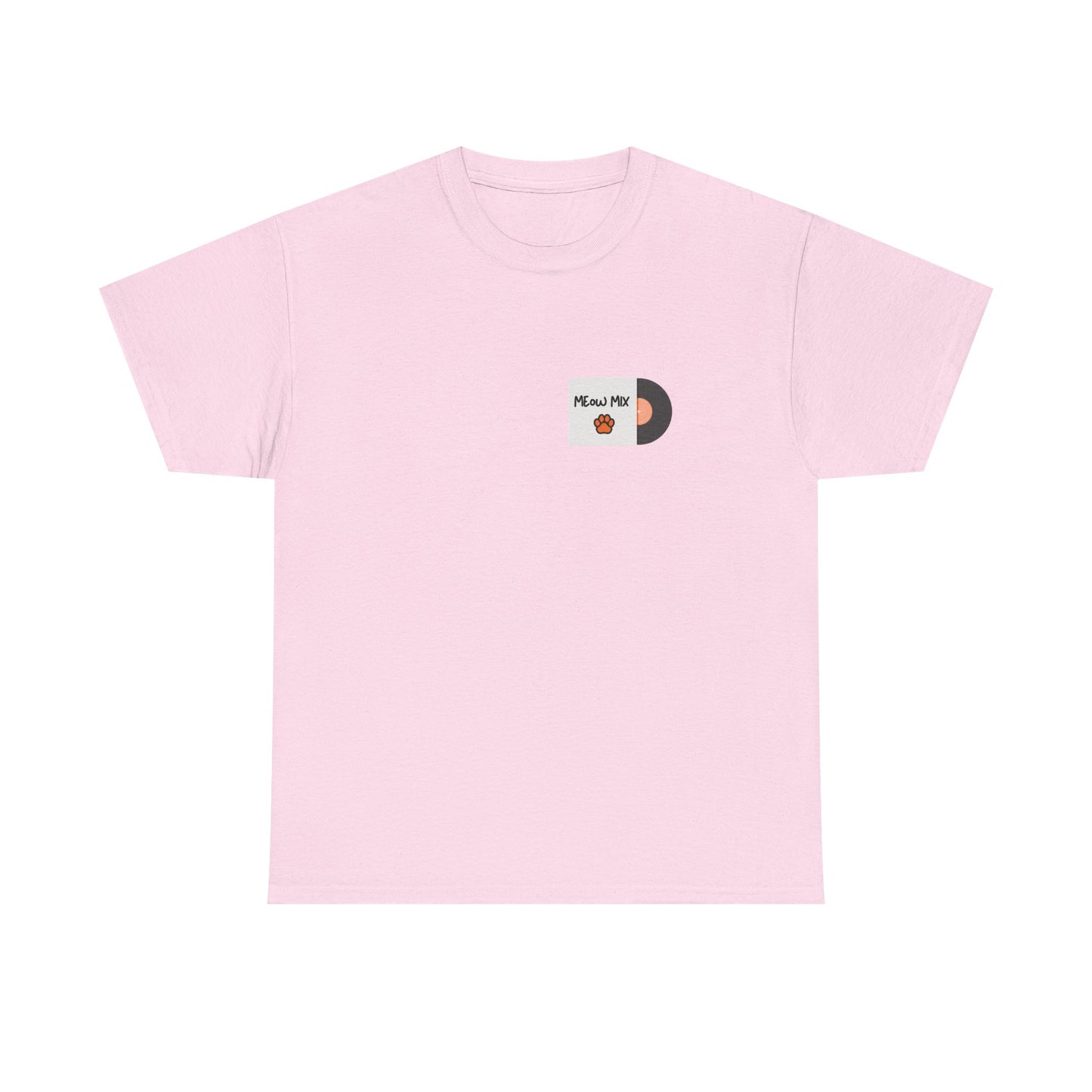 Meow Mix T-Shirt – Cat on Record Player Music Tee