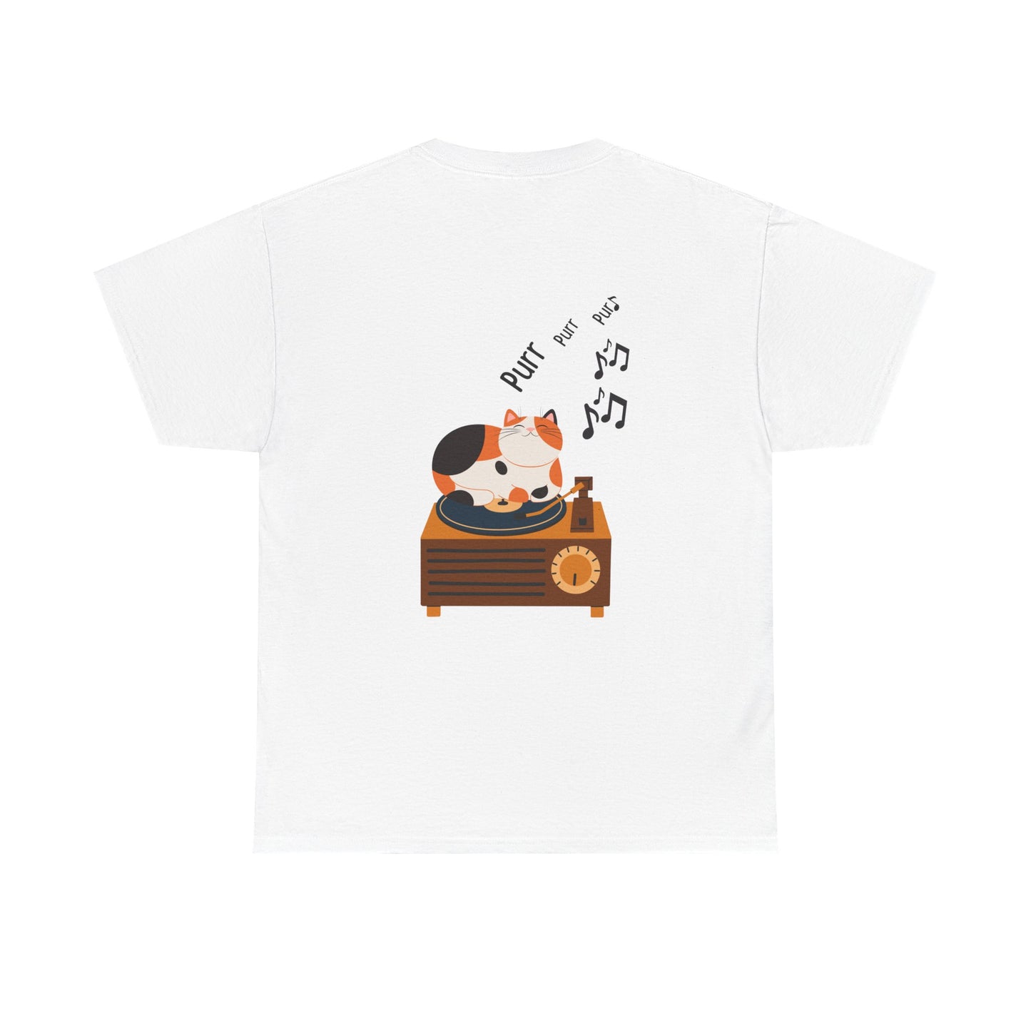 Meow Mix T-Shirt – Cat on Record Player Music Tee