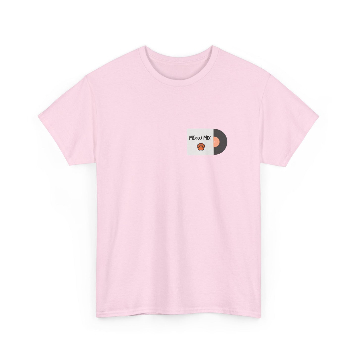 Meow Mix T-Shirt – Cat on Record Player Music Tee