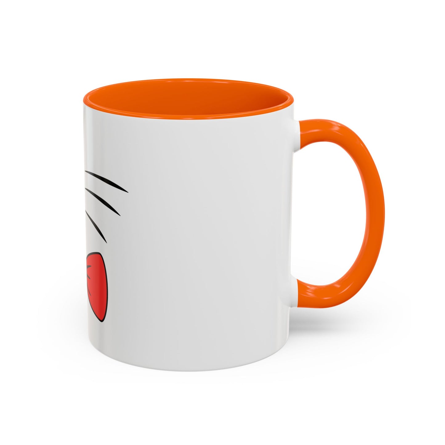 Whisker Sipper Cat Mug – Two-Tone Coffee Cup with Whisker Design