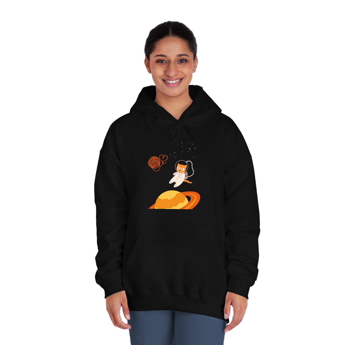 Lost in the Galaxy Hoodie – Space Cat-Inspired Sweatshirt