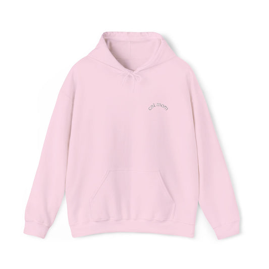 Cat Mom Hoodie – Embroidered Text Pullover