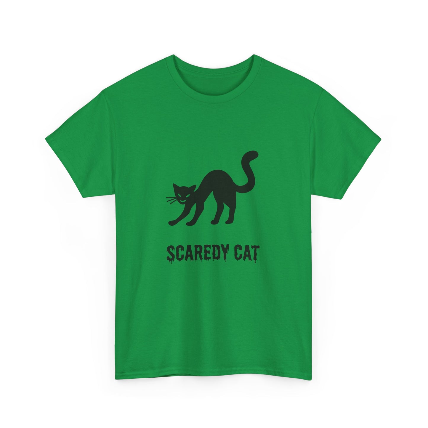 Scaredy Cat T-Shirt – Playful Cat Graphic Tee