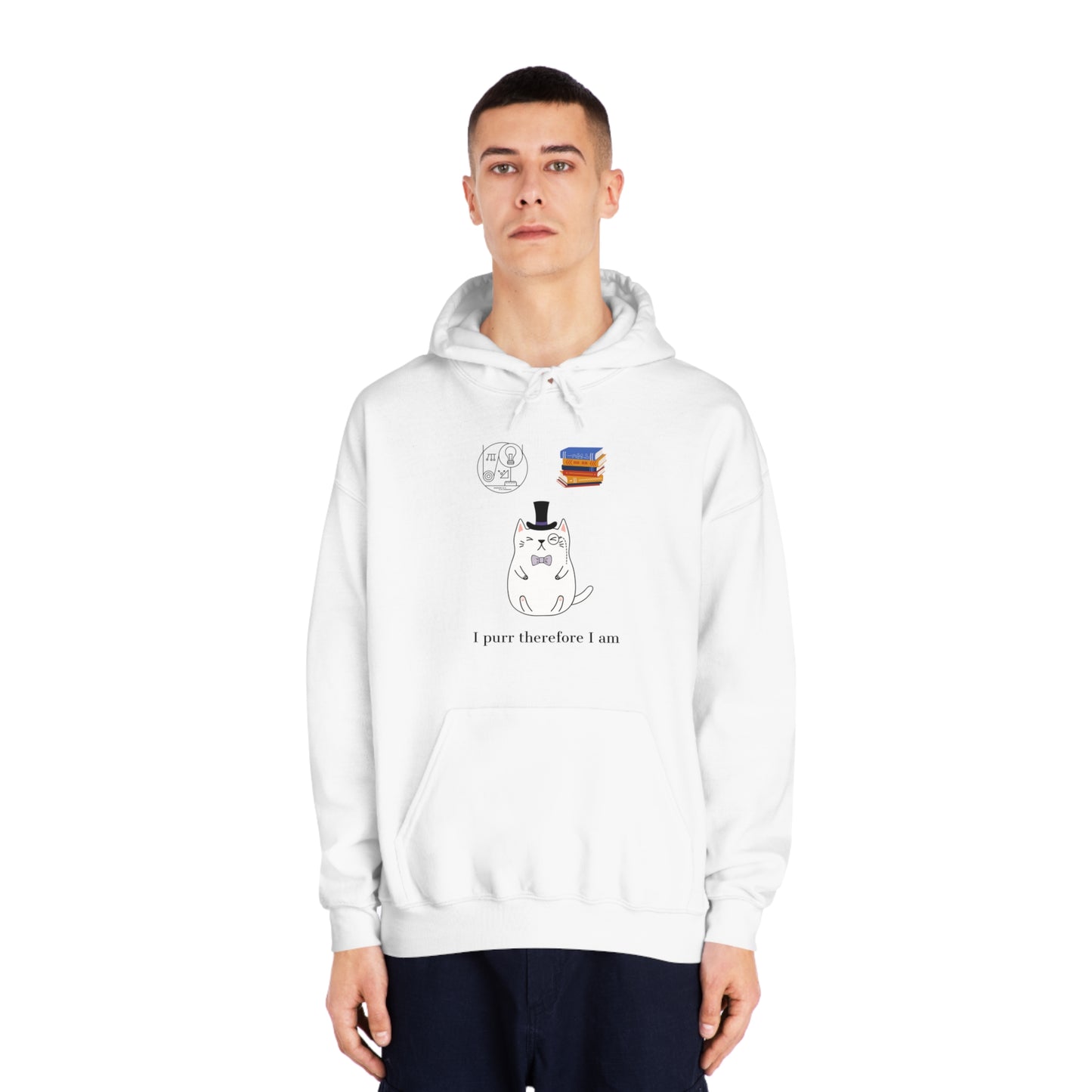 The Purrlosopher Hoodie – Philosopher Cat Sweatshirt