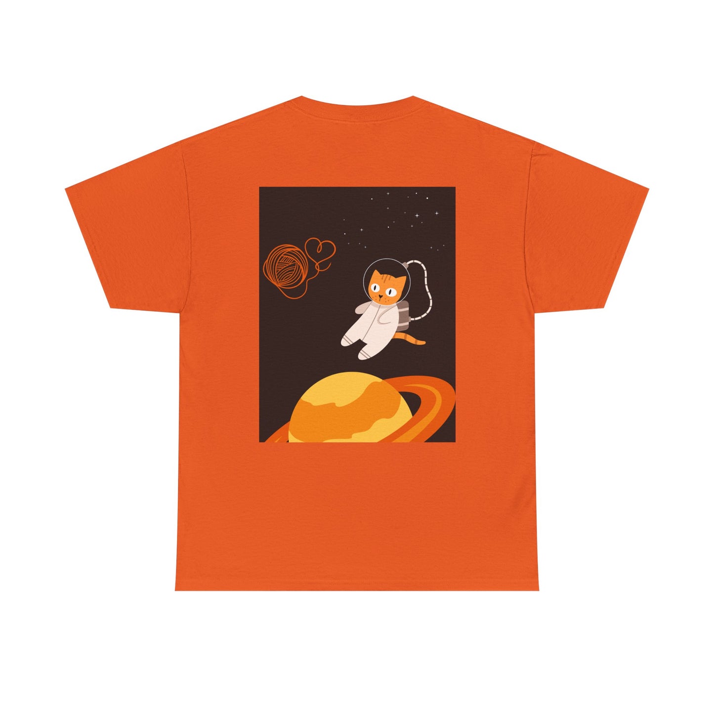 Lost in the Galaxy T-Shirt – Floating Space Cat Yarn Tee
