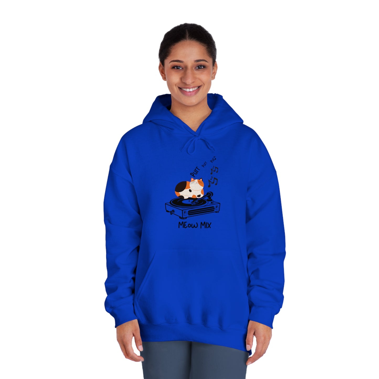 Meow Mix Hoodie – Cat + Music Lover Sweatshirt