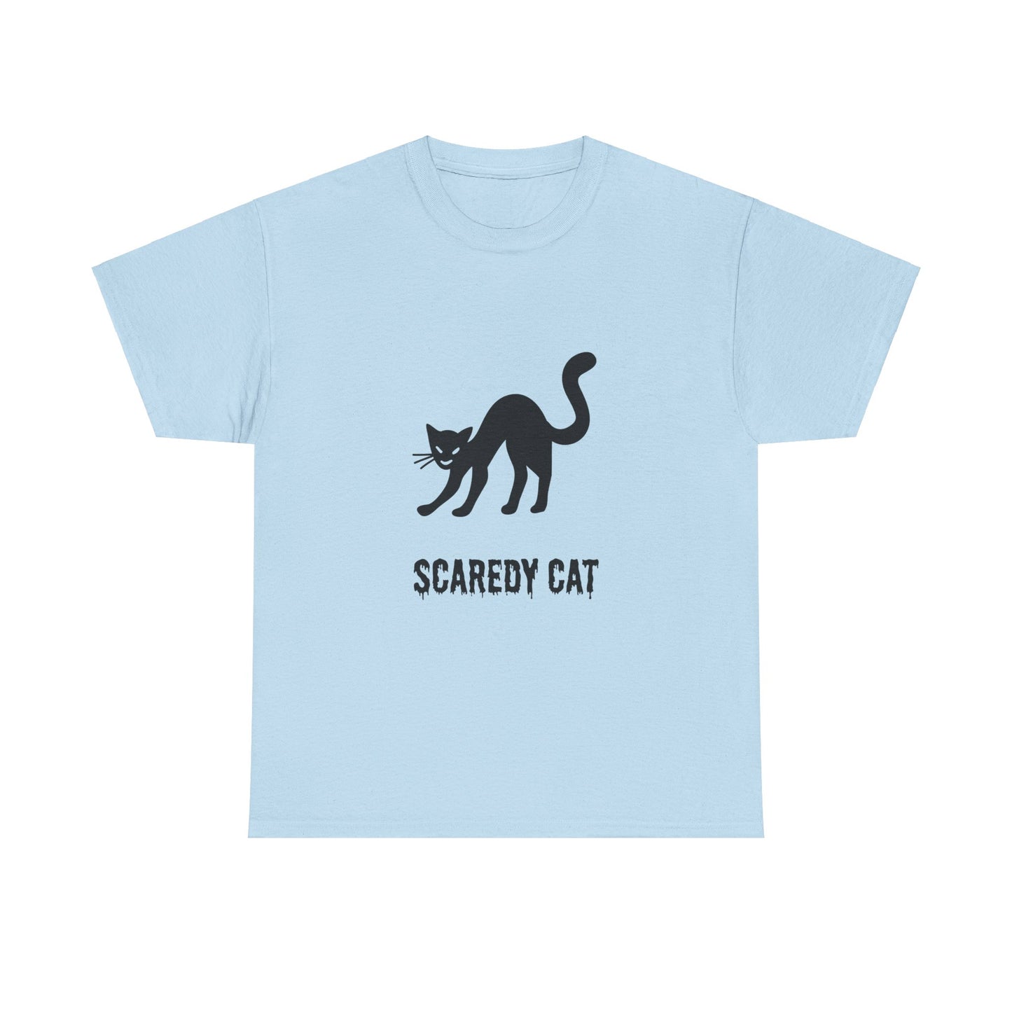 Scaredy Cat T-Shirt – Playful Cat Graphic Tee