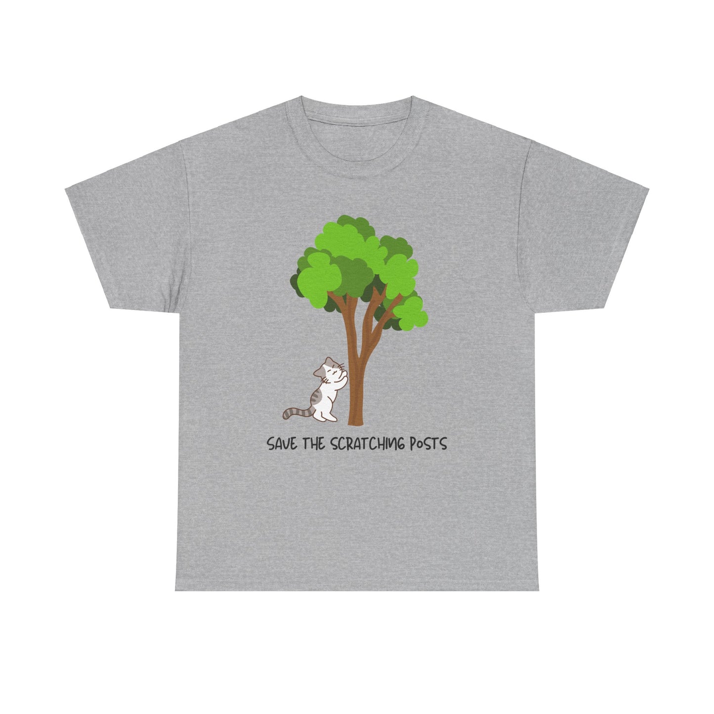 Tree Scratcher T-Shirt – Cat + Nature Lovers Earth Day Tee