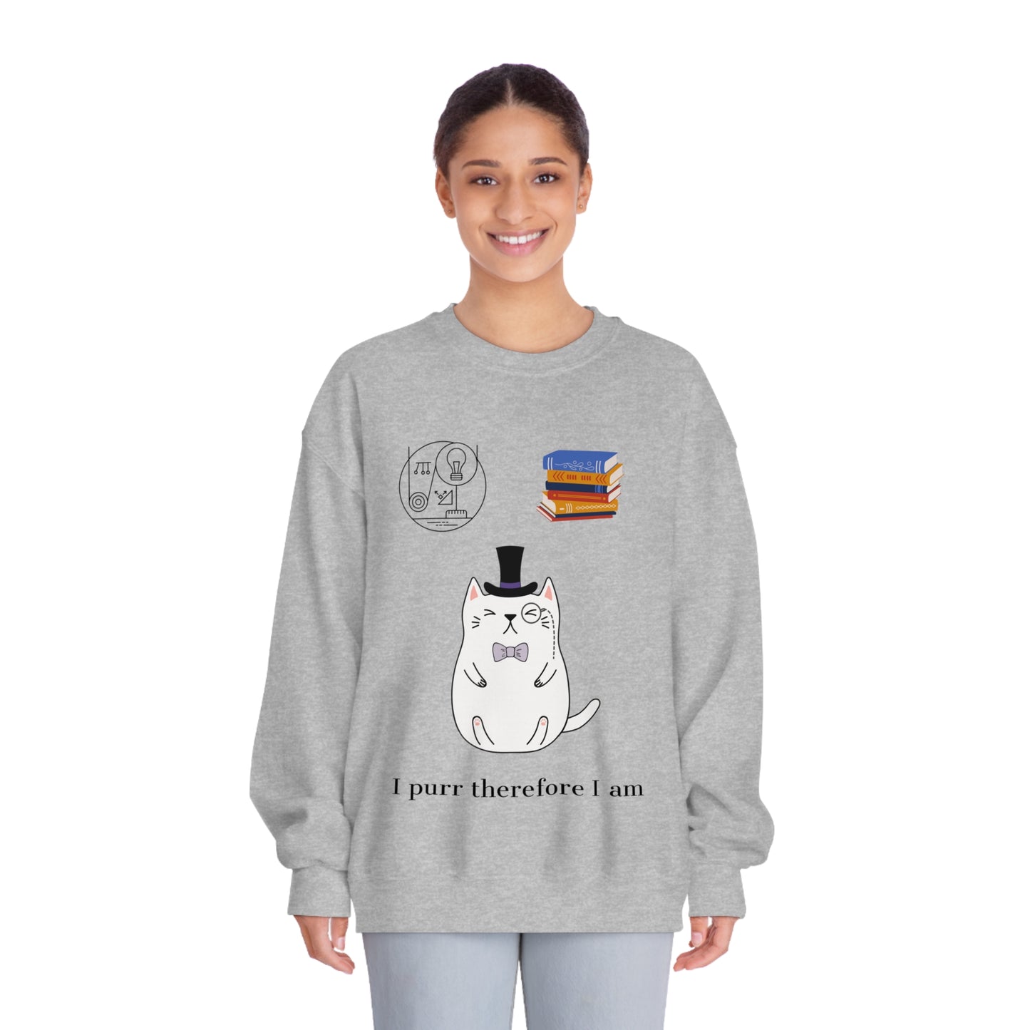 The Purrlosopher Sweatshirt – Cat Philosopher Crew Neck