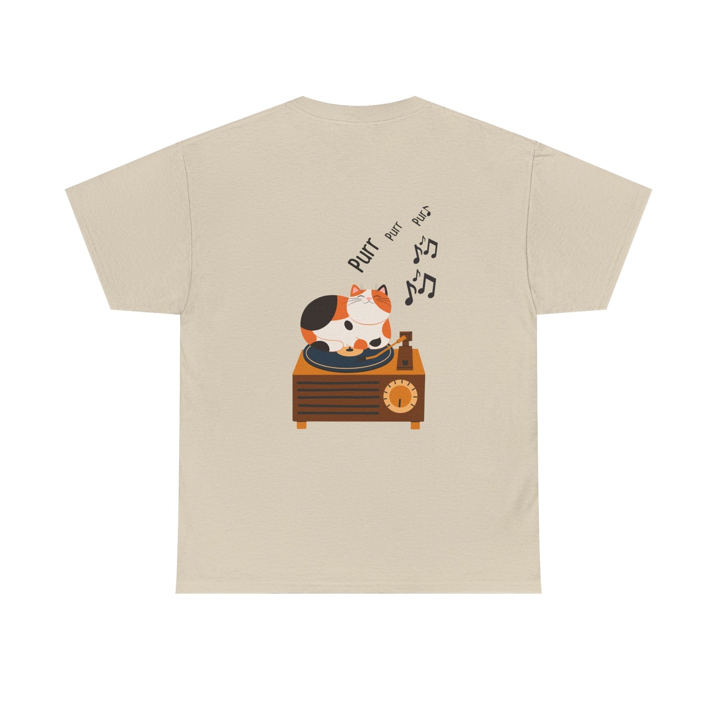 Meow Mix T-Shirt – Cat on Record Player Music Tee