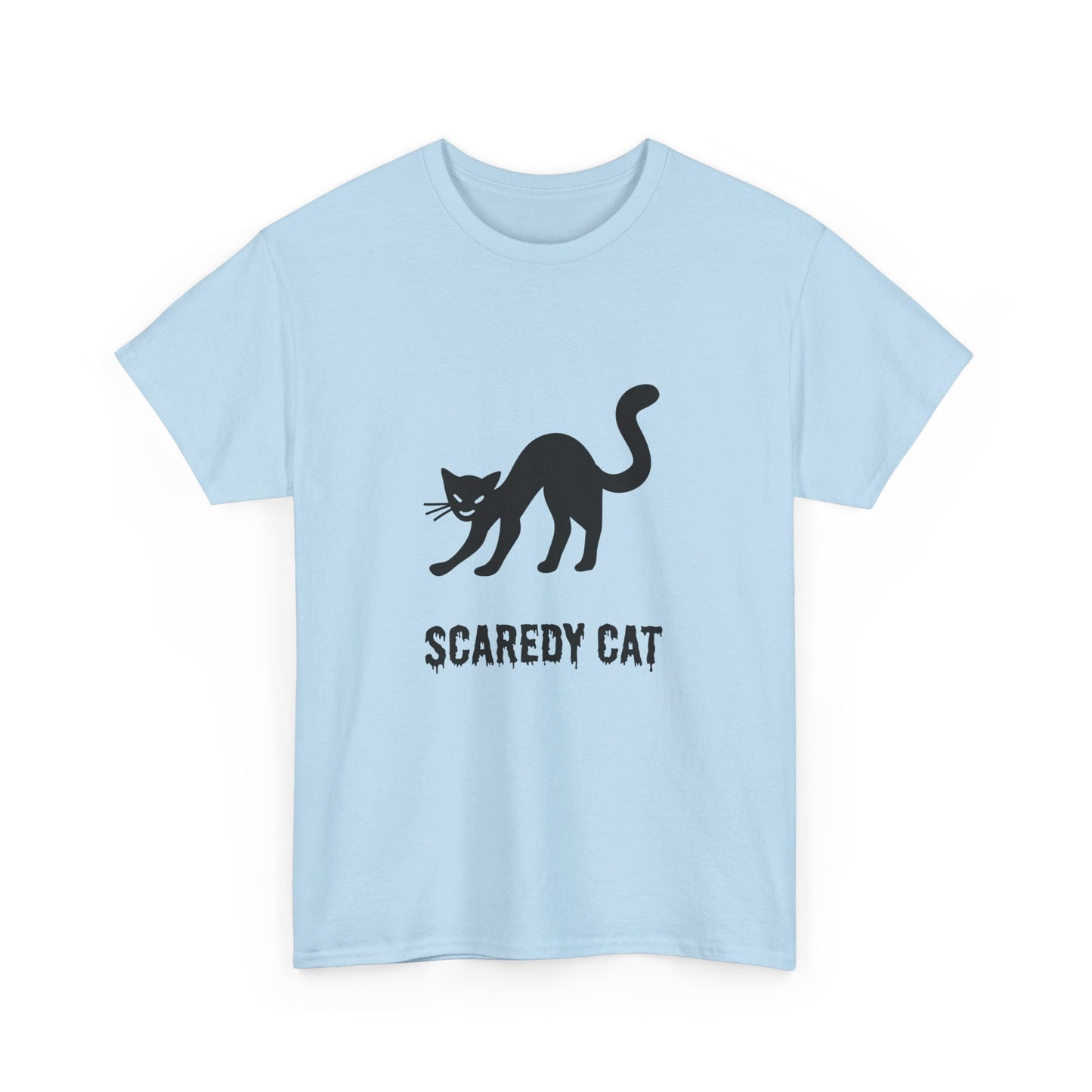 Scaredy Cat T-Shirt – Playful Cat Graphic Tee
