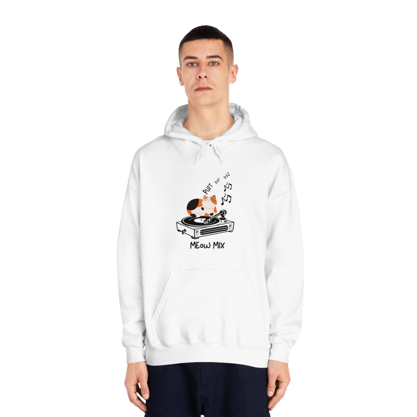 Meow Mix Hoodie – Cat + Music Lover Sweatshirt