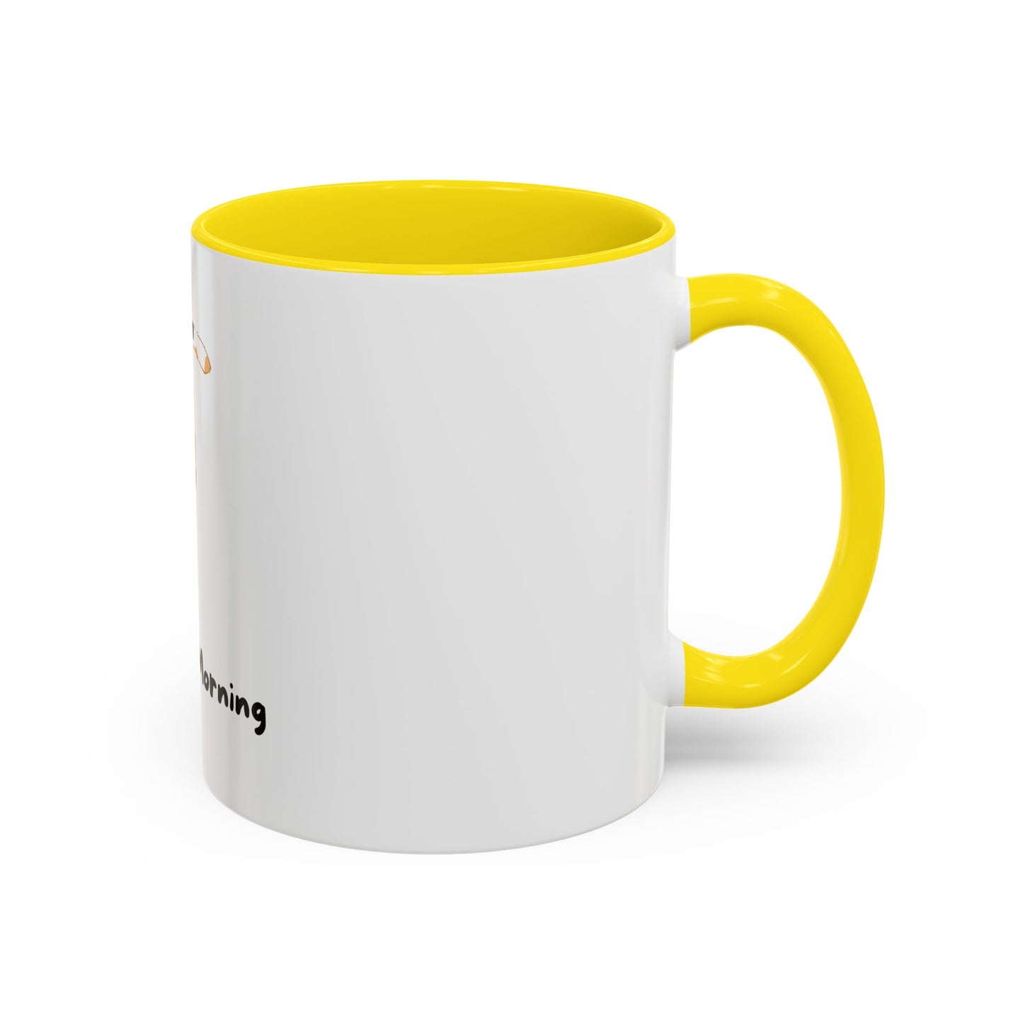 Purrfect Morning Cat Mug – Two-Tone Coffee Cup for Cat Lovers