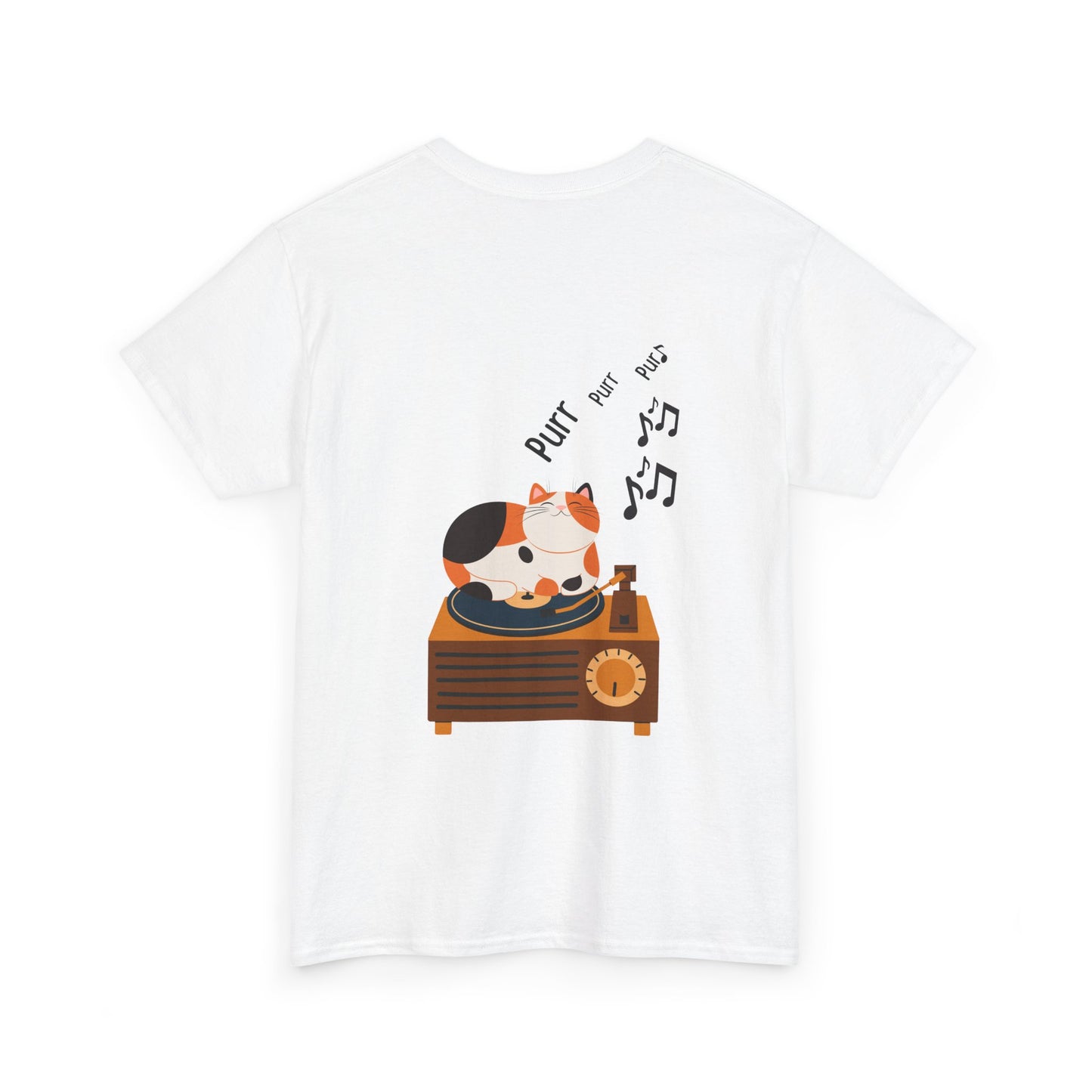 Meow Mix T-Shirt – Cat on Record Player Music Tee