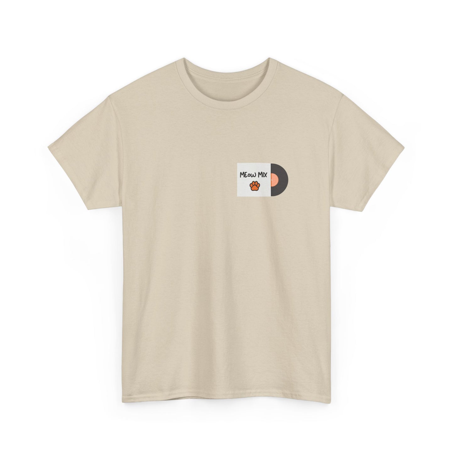 Meow Mix T-Shirt – Cat on Record Player Music Tee