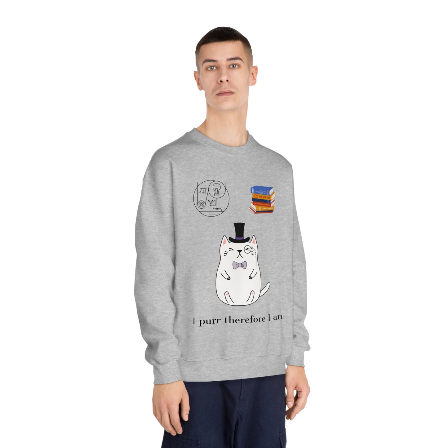 The Purrlosopher Sweatshirt – Cat Philosopher Crew Neck