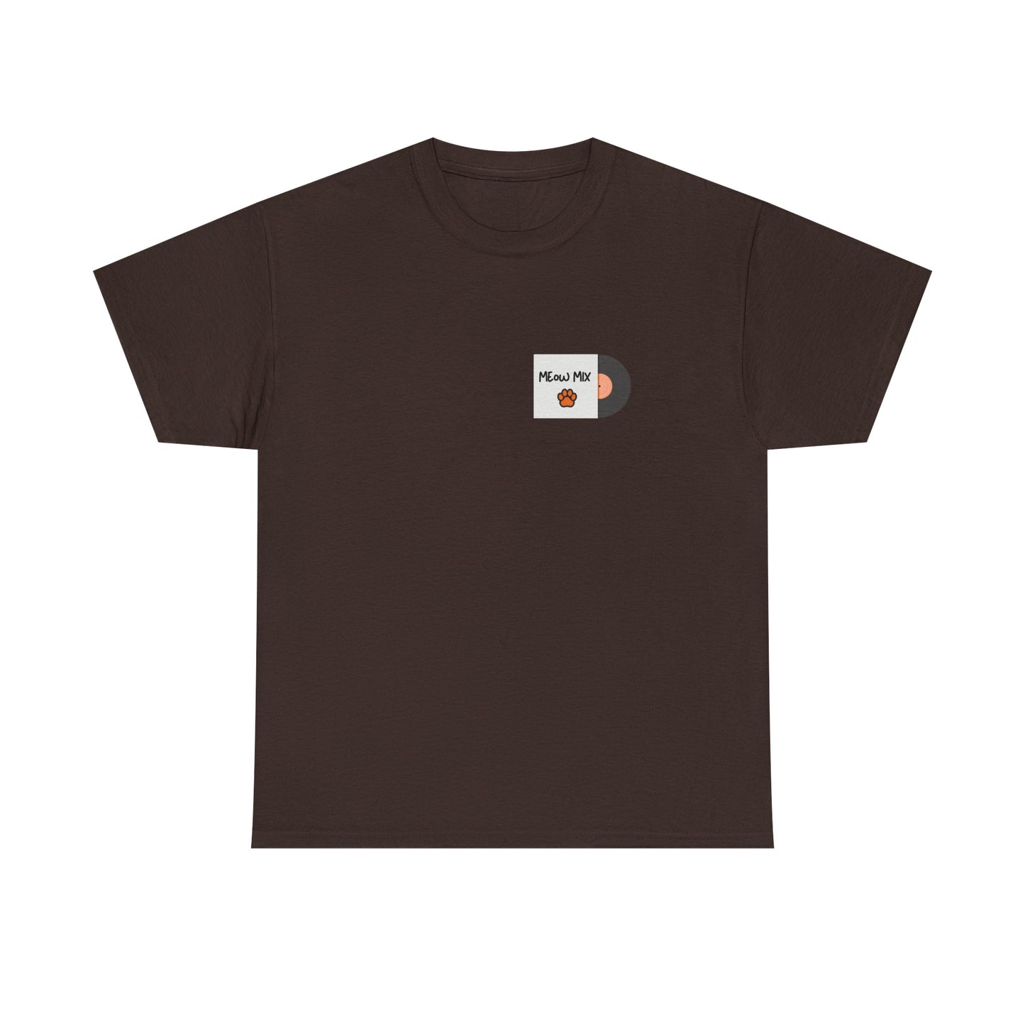 Meow Mix T-Shirt – Cat on Record Player Music Tee