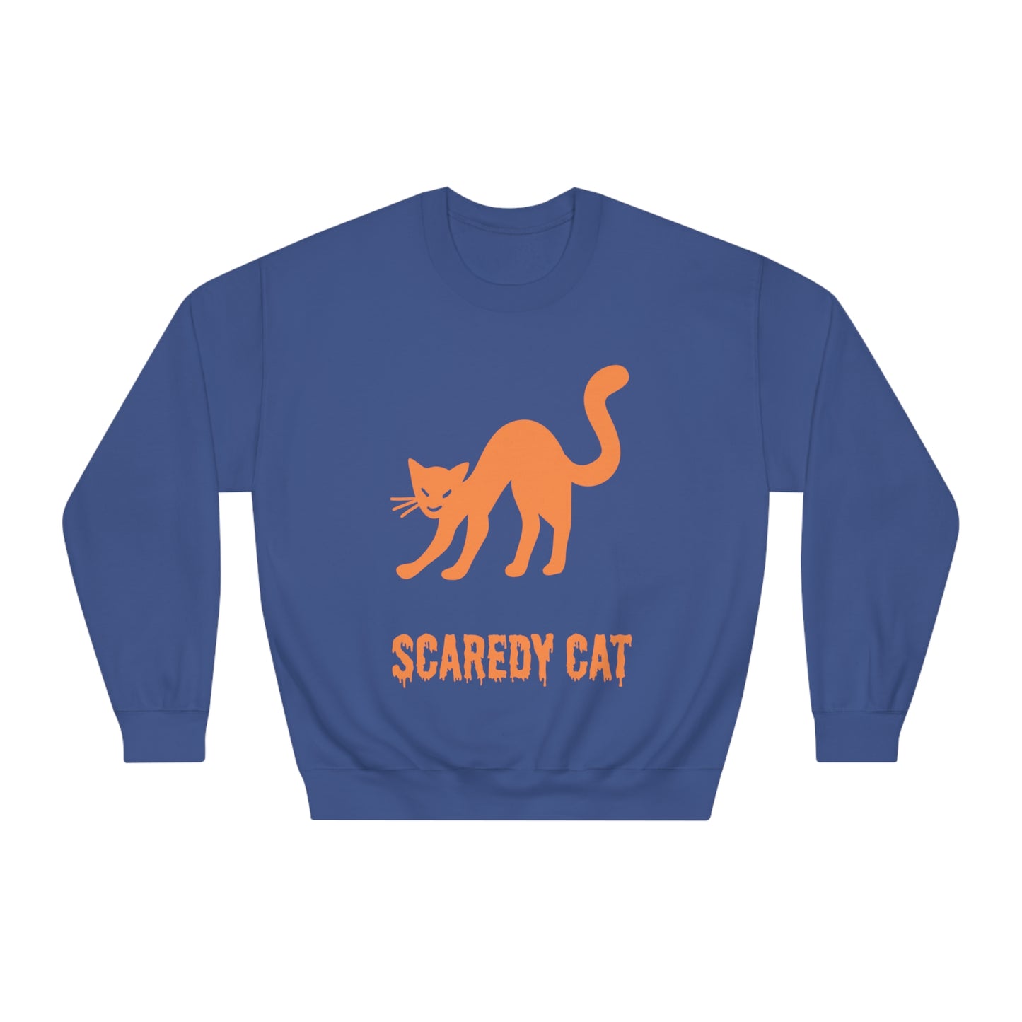 Scaredy Cat Sweatshirt – Arched Back Cat Crew Neck