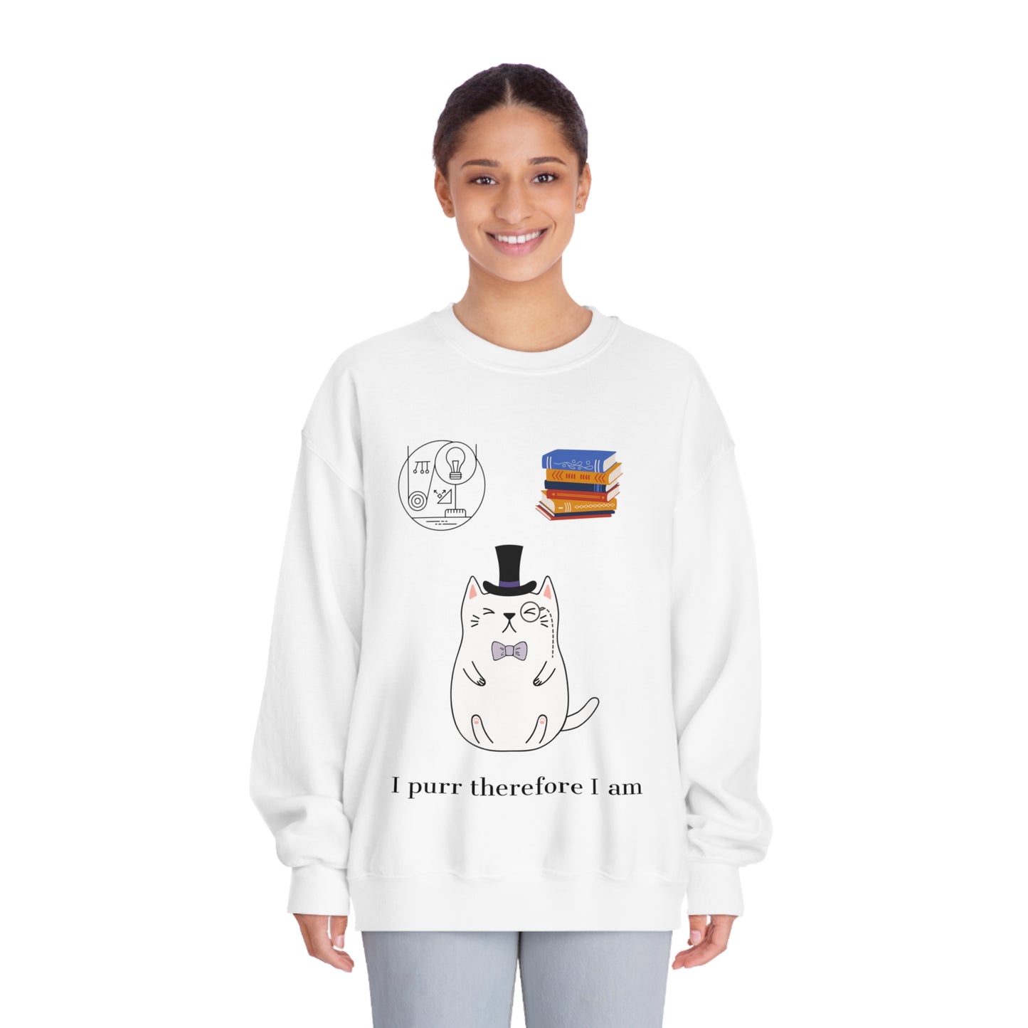 The Purrlosopher Sweatshirt – Cat Philosopher Crew Neck