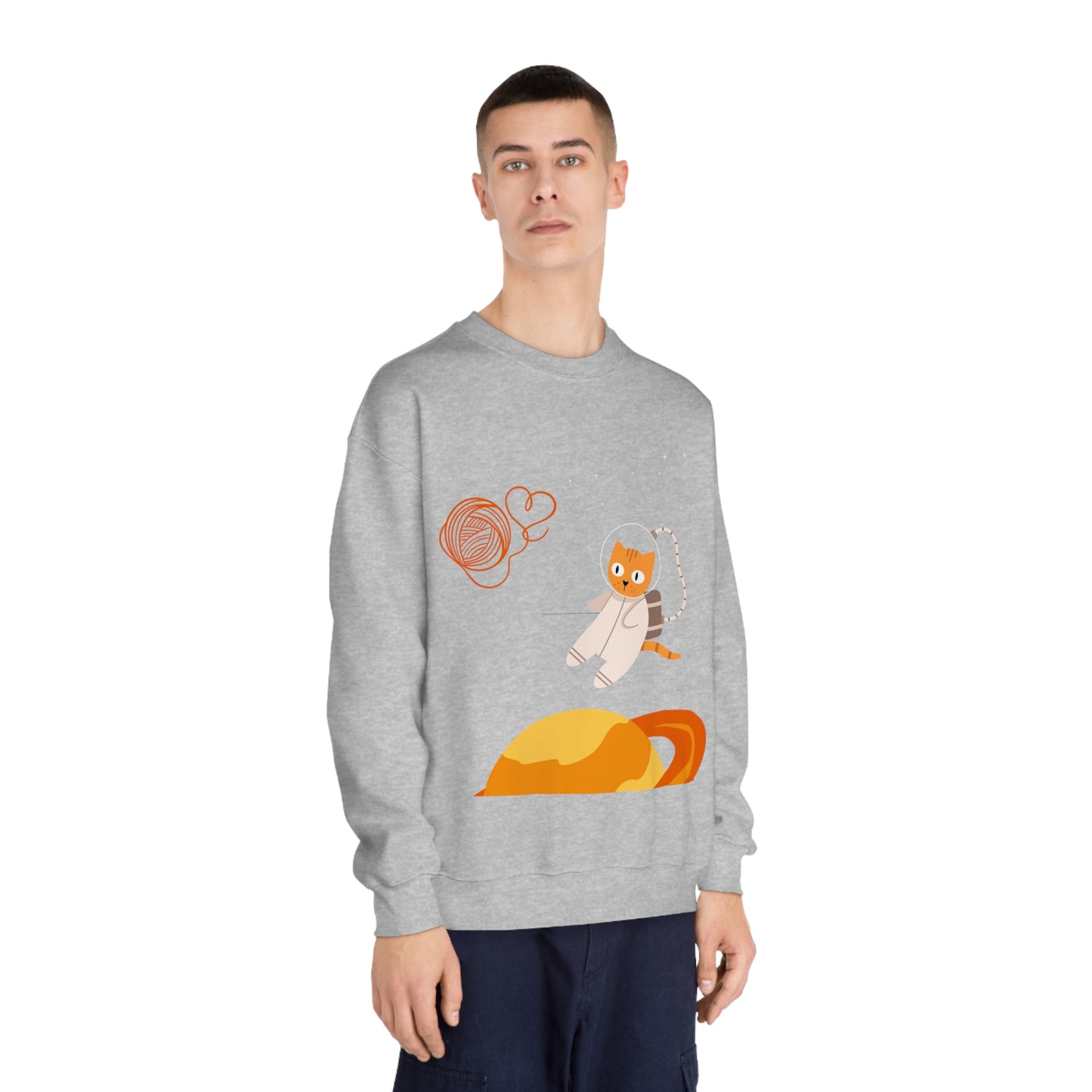 Lost in the Galaxy Sweatshirt – Cat in Space Crew Neck
