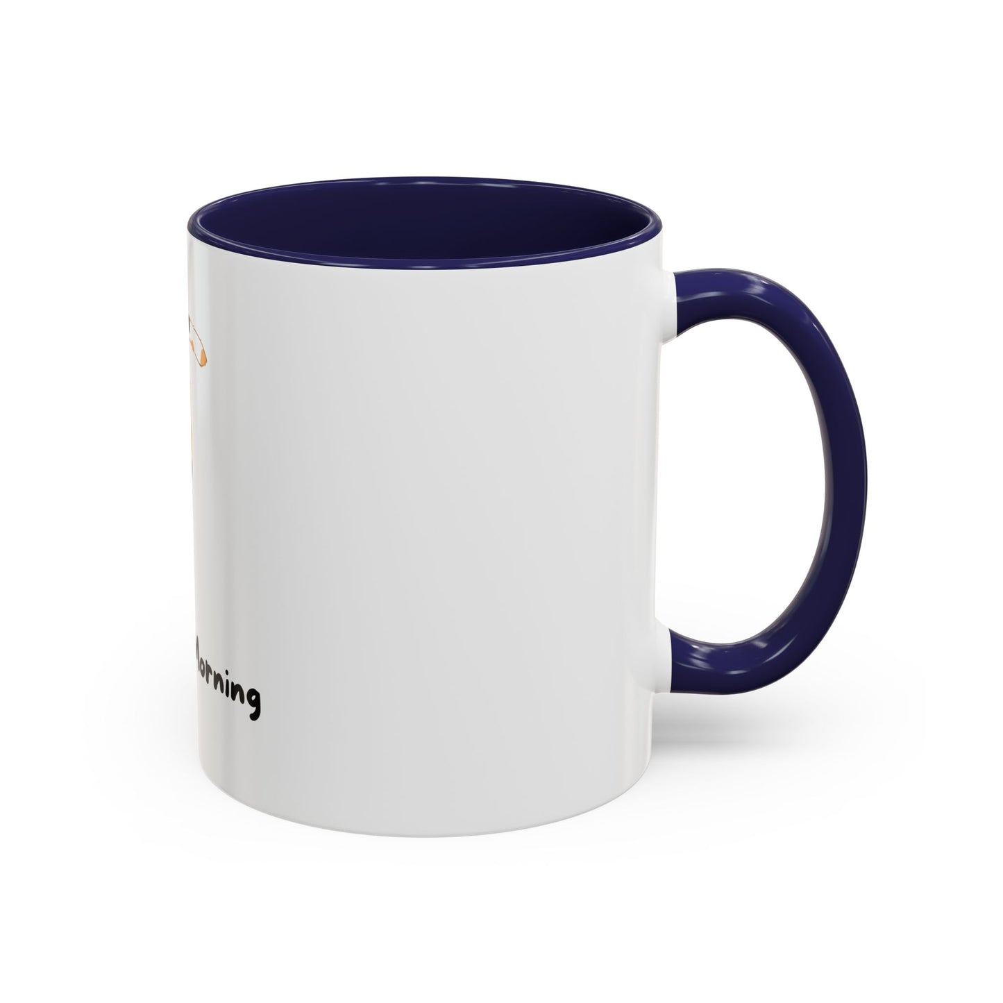Purrfect Morning Cat Mug – Two-Tone Coffee Cup for Cat Lovers