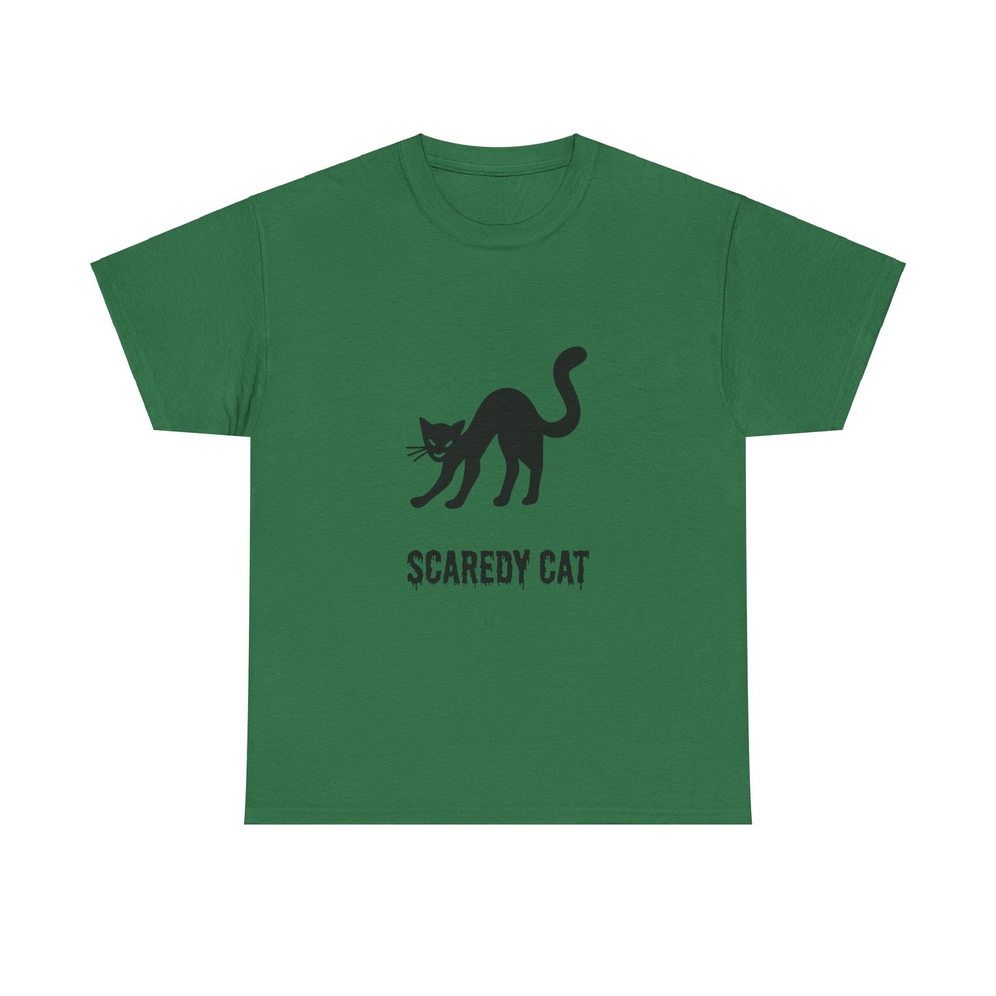 Scaredy Cat T-Shirt – Playful Cat Graphic Tee