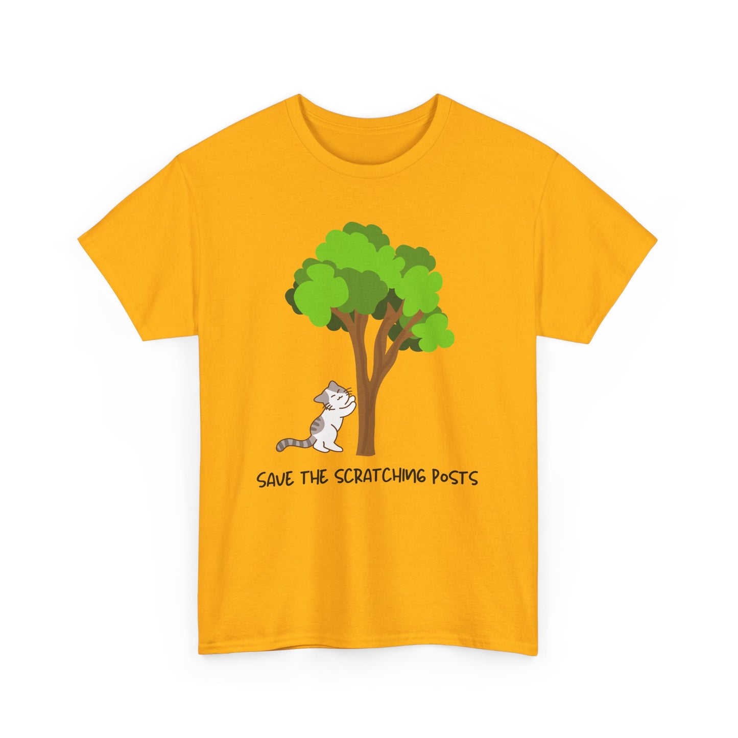 Tree Scratcher T-Shirt – Cat + Nature Lovers Earth Day Tee