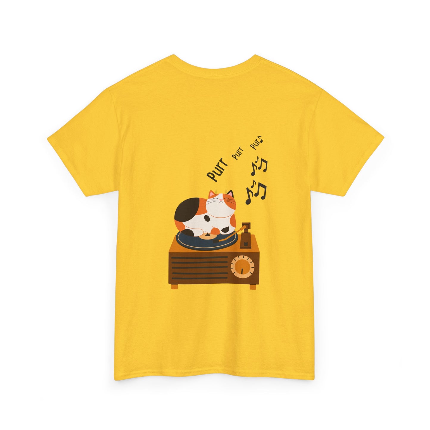 Meow Mix T-Shirt – Cat on Record Player Music Tee