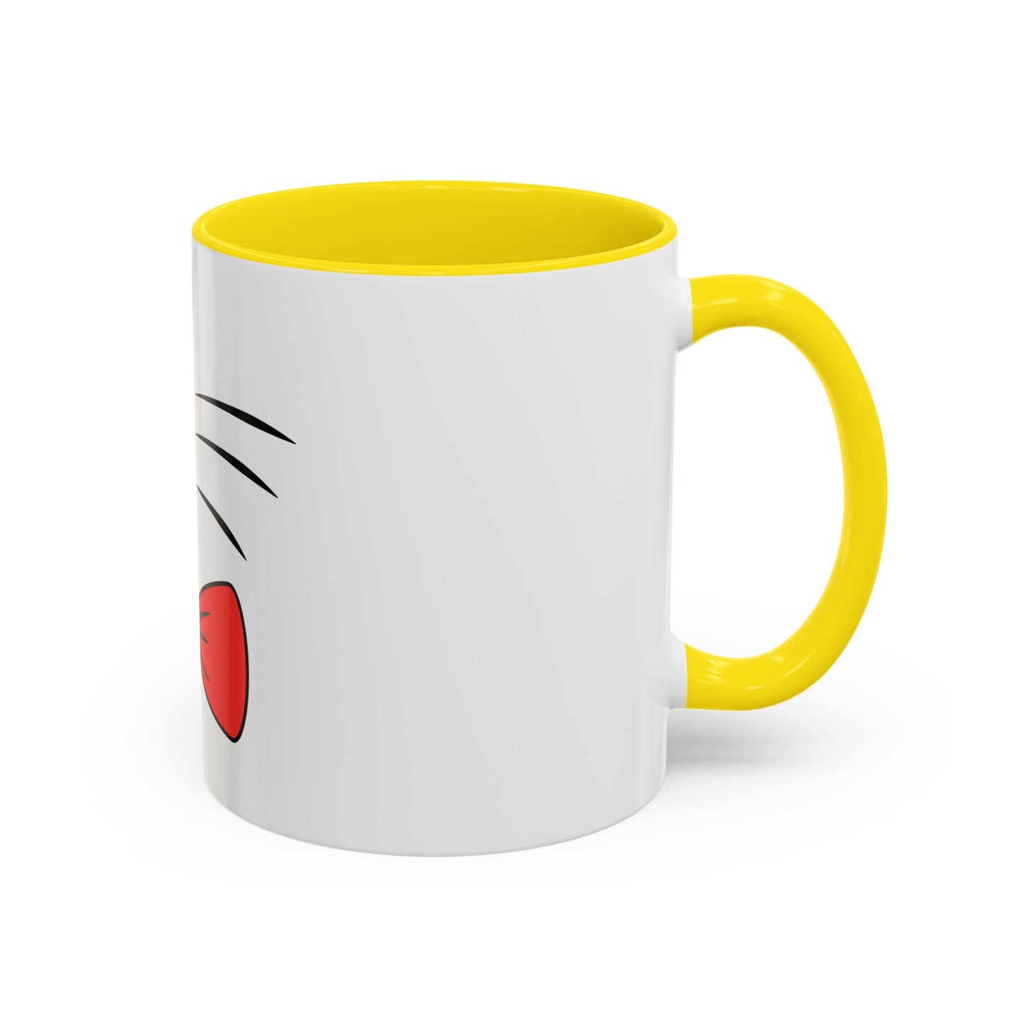 Whisker Sipper Cat Mug – Two-Tone Coffee Cup with Whisker Design