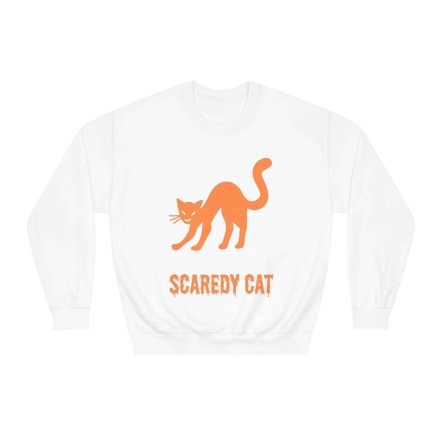 Scaredy Cat Sweatshirt – Arched Back Cat Crew Neck