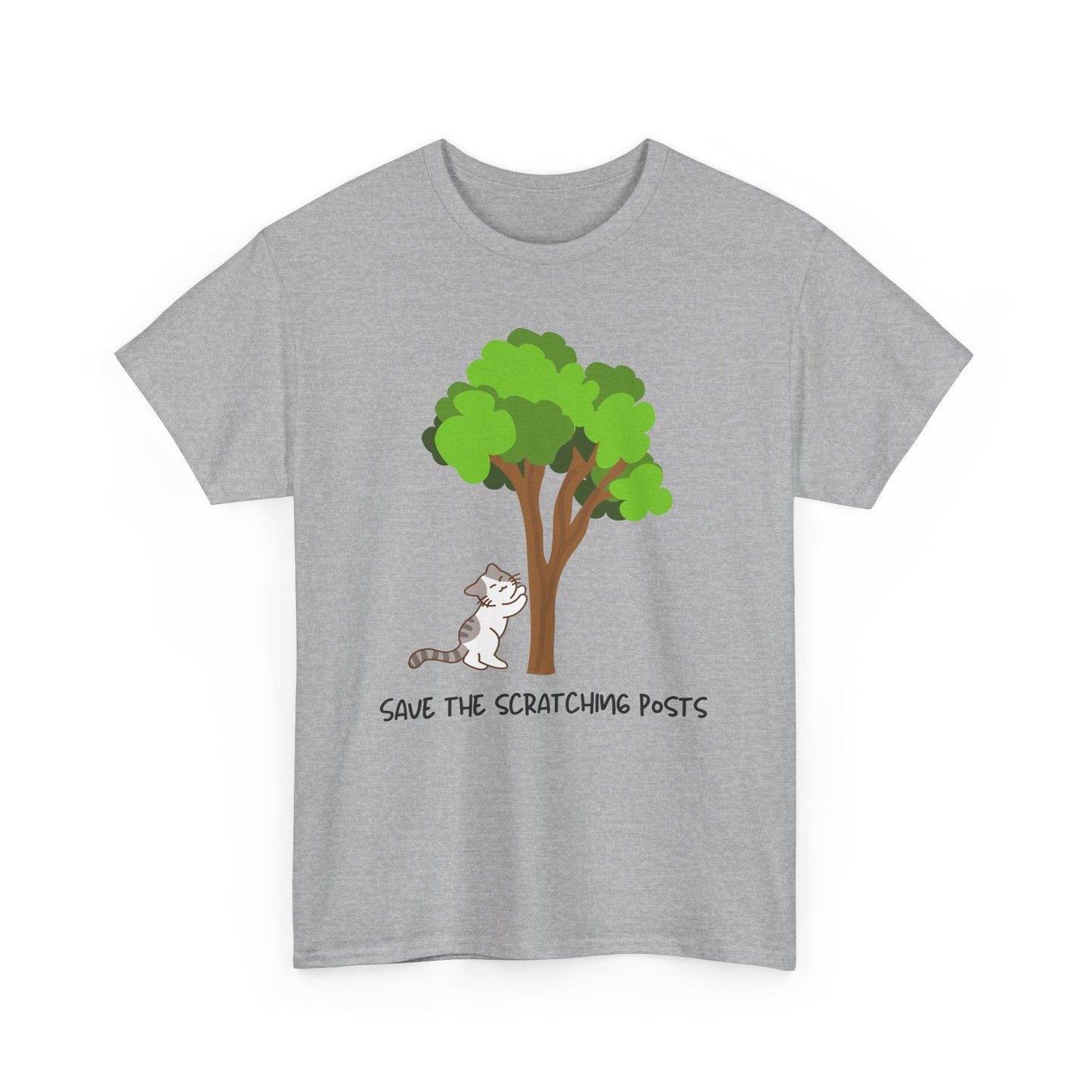 Tree Scratcher T-Shirt – Cat + Nature Lovers Earth Day Tee
