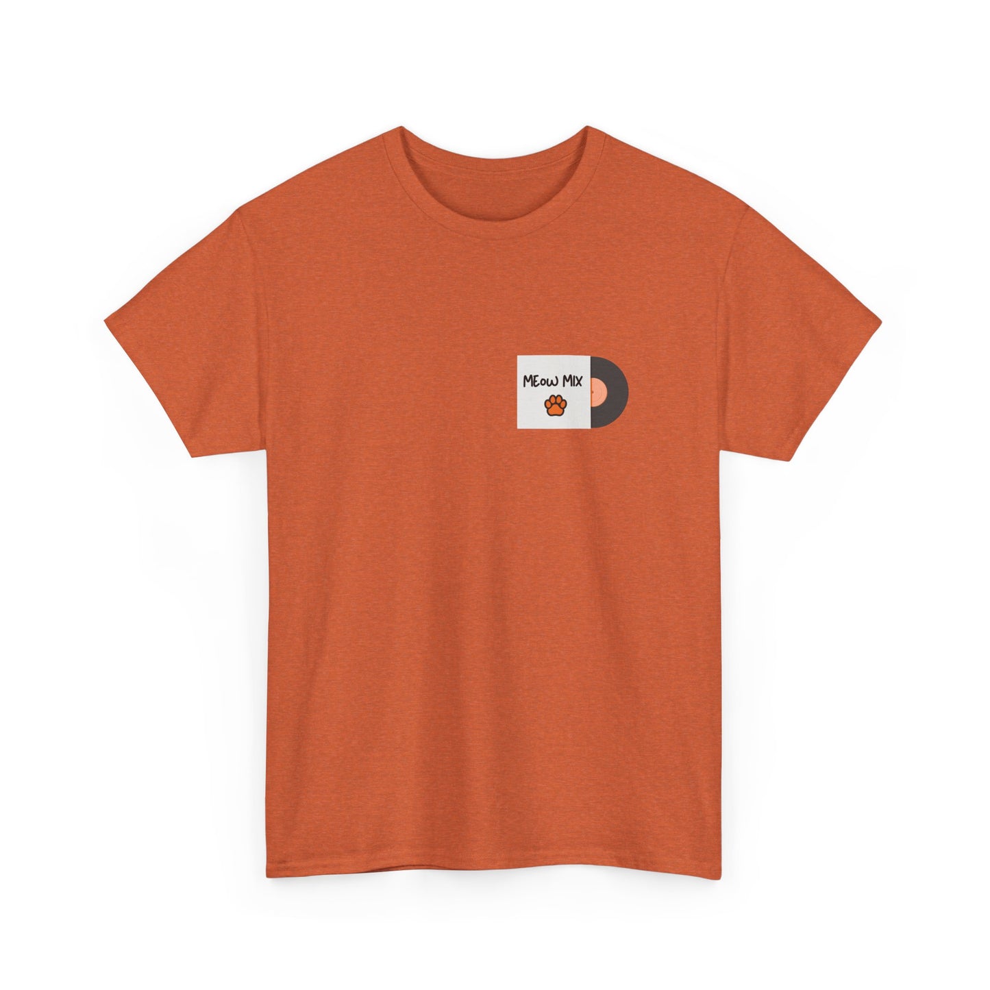 Meow Mix T-Shirt – Cat on Record Player Music Tee
