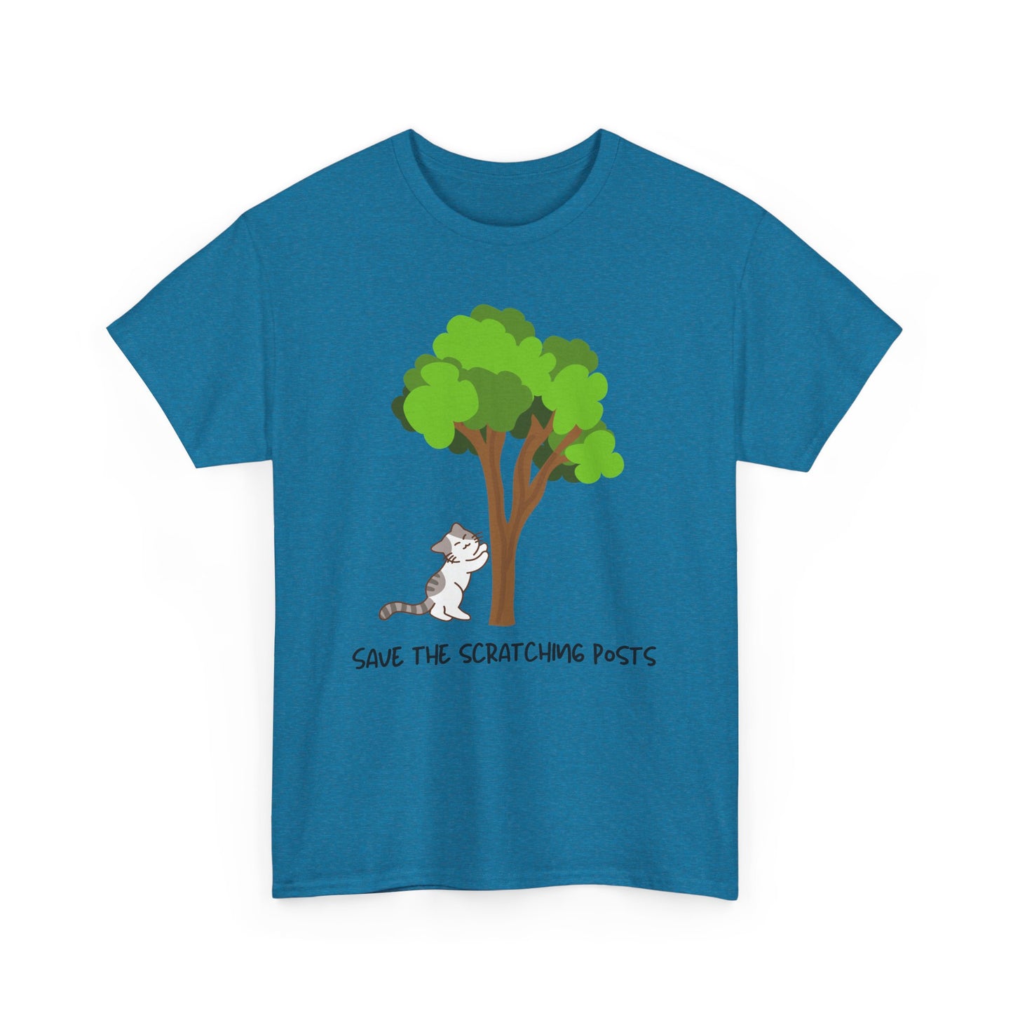 Tree Scratcher T-Shirt – Cat + Nature Lovers Earth Day Tee