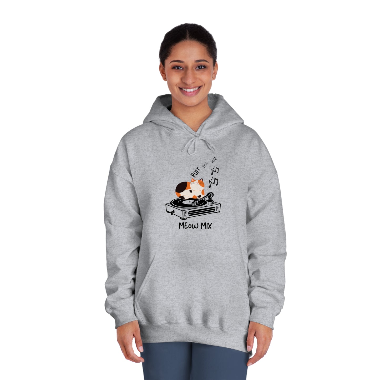 Meow Mix Hoodie – Cat + Music Lover Sweatshirt