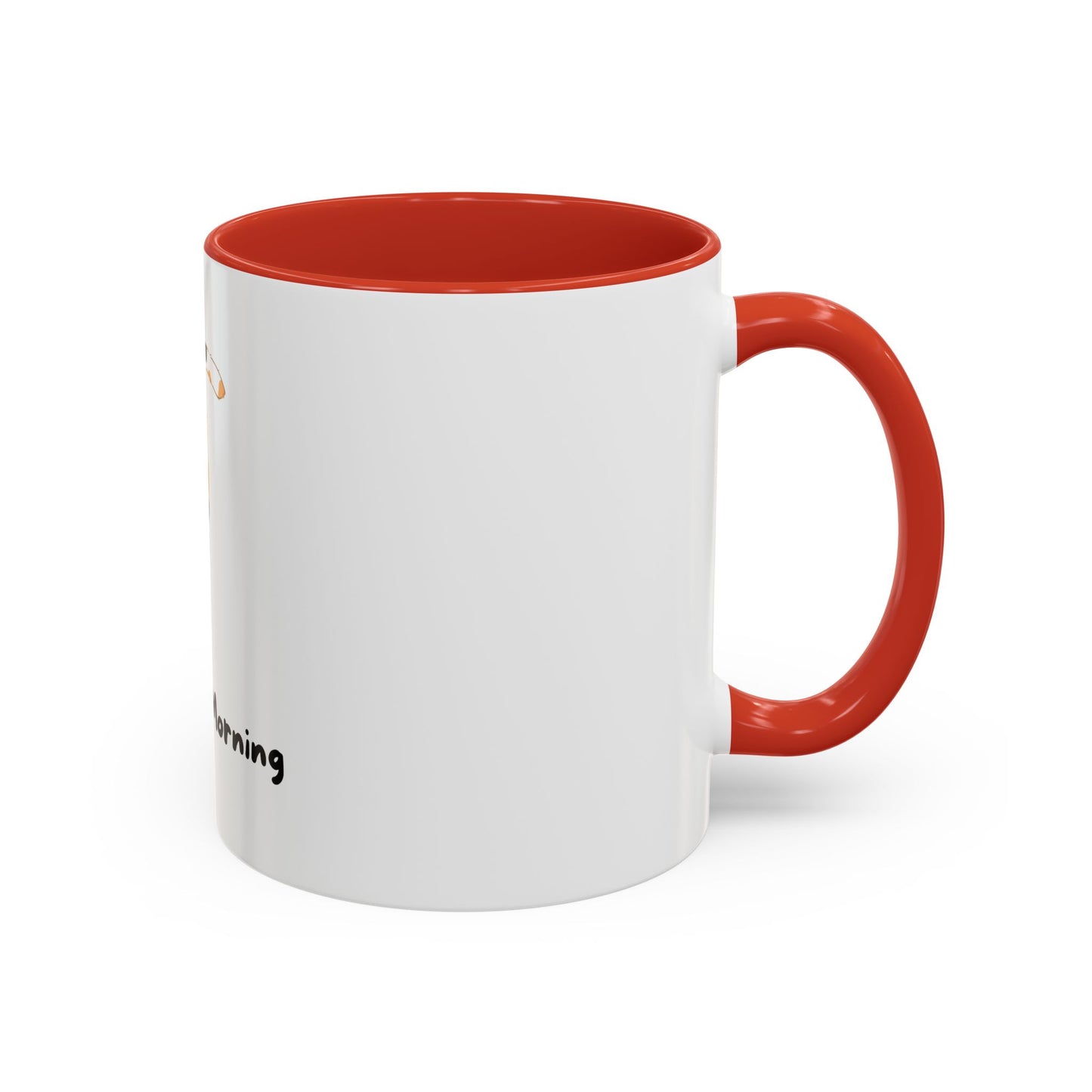 Purrfect Morning Cat Mug – Two-Tone Coffee Cup for Cat Lovers