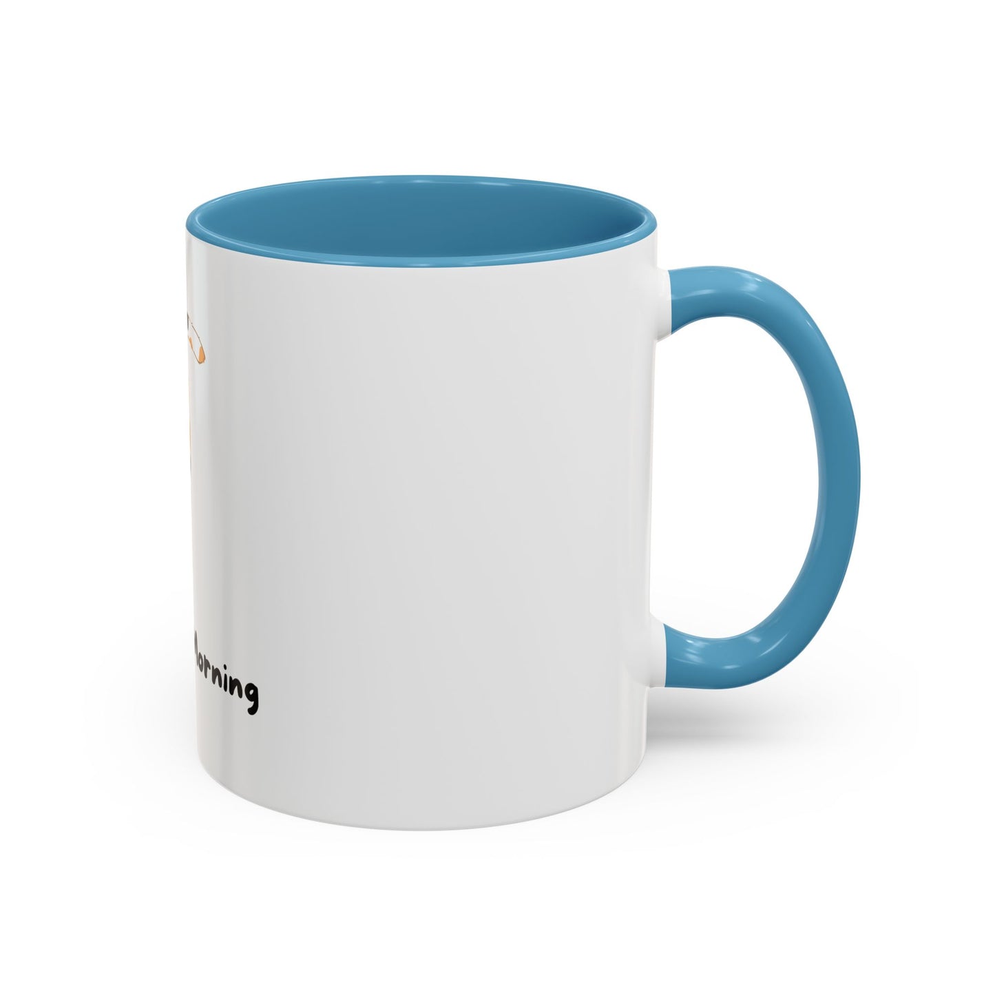 Purrfect Morning Cat Mug – Two-Tone Coffee Cup for Cat Lovers