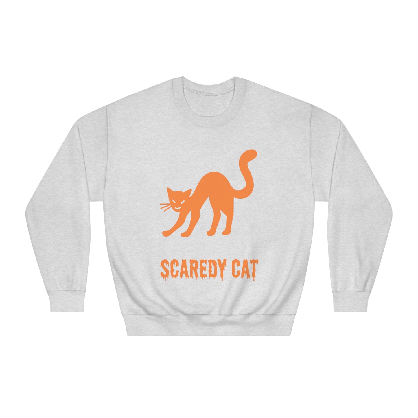 Scaredy Cat Sweatshirt – Arched Back Cat Crew Neck