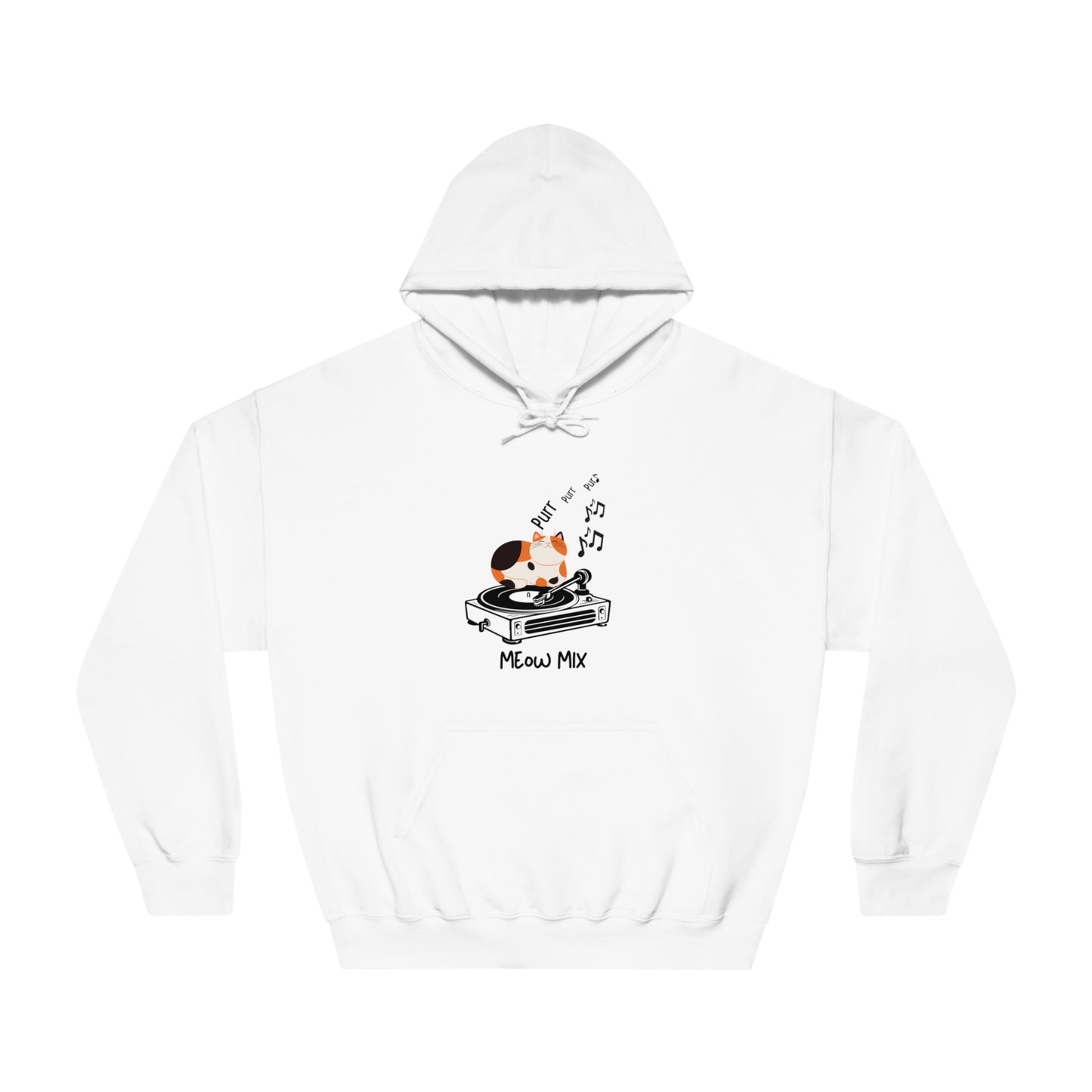 Meow Mix Hoodie – Cat + Music Lover Sweatshirt