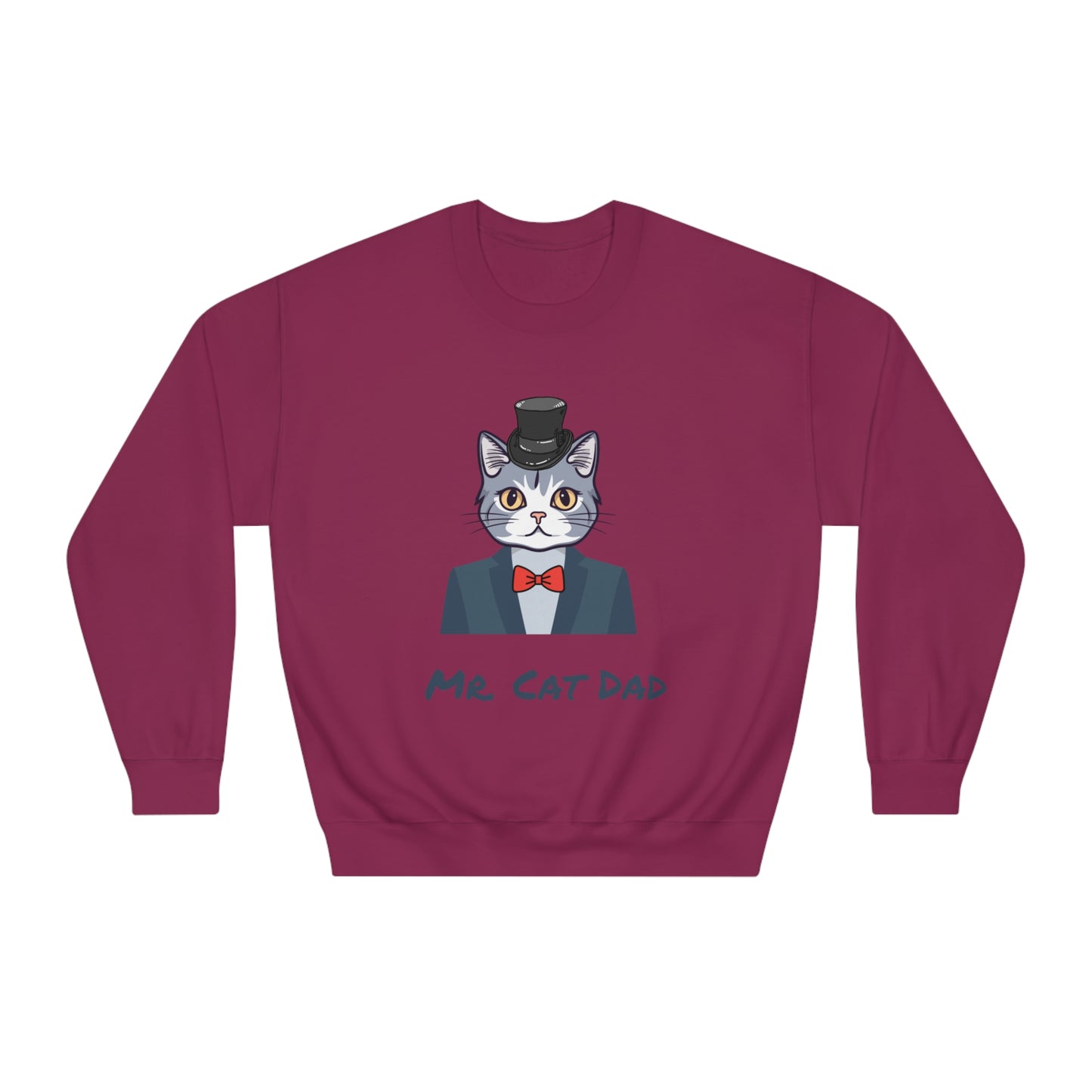 Mr. Cat Dad Sweatshirt – Logo Crew Neck for Cat Lovers